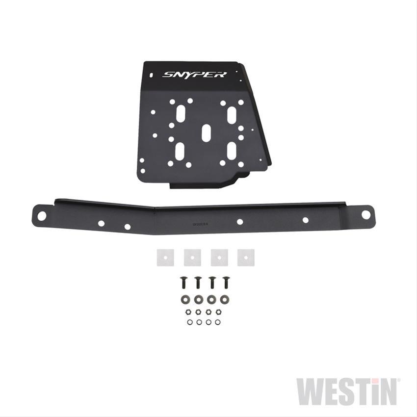 Westin/Snyper 07-17 Jeep Wrangler Transfer Case Skid Plate - Textured Black thumbnail 4