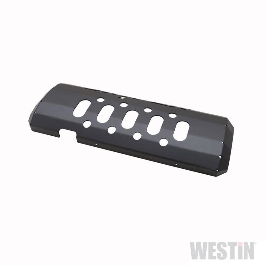 Westin/Snyper 07-17 Jeep Wrangler Muffler Skid Plate - Textured Black thumbnail 3