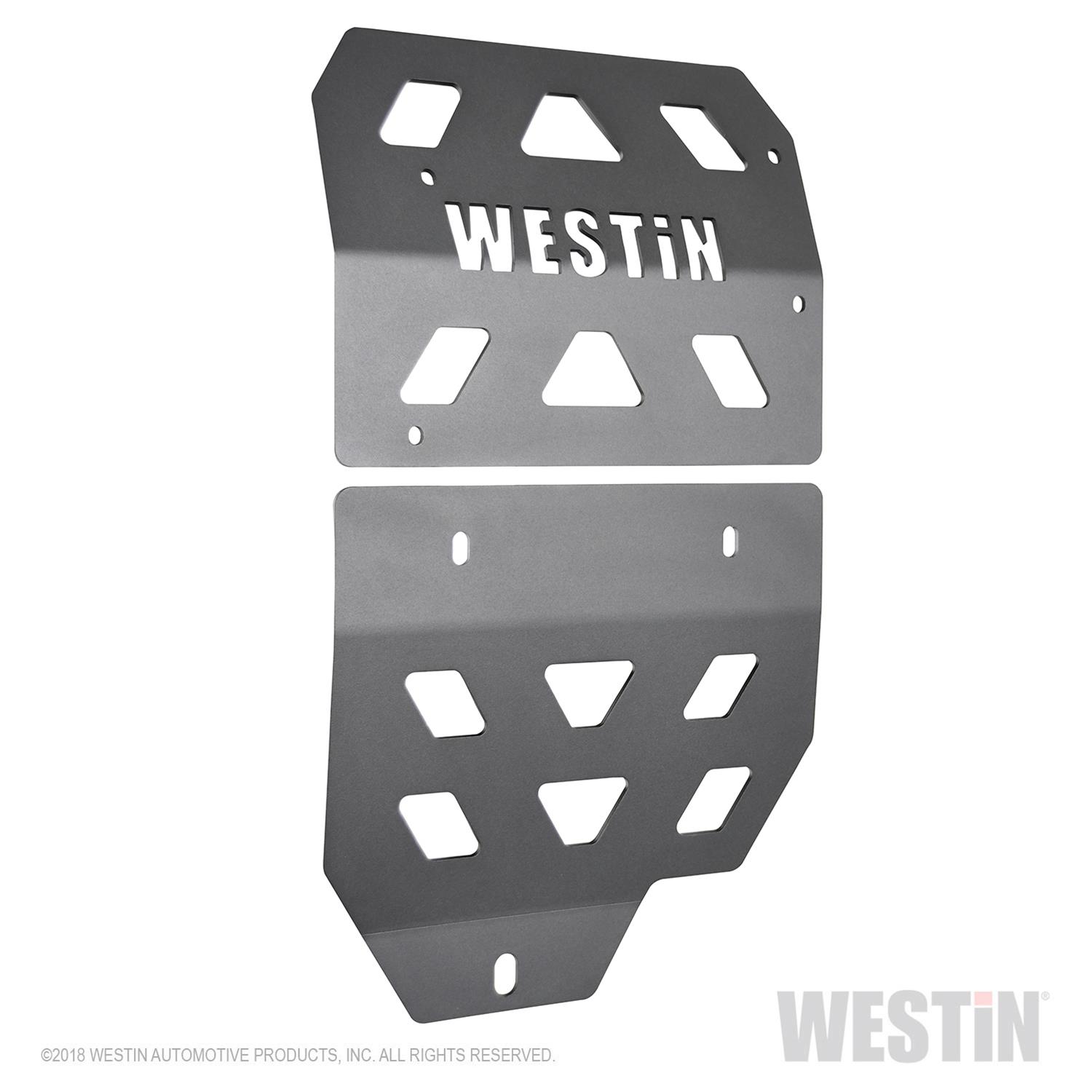 Westin 18-22 Jeep Wrangler JL Transmission Pan Skid Plate - Textured Black thumbnail 3