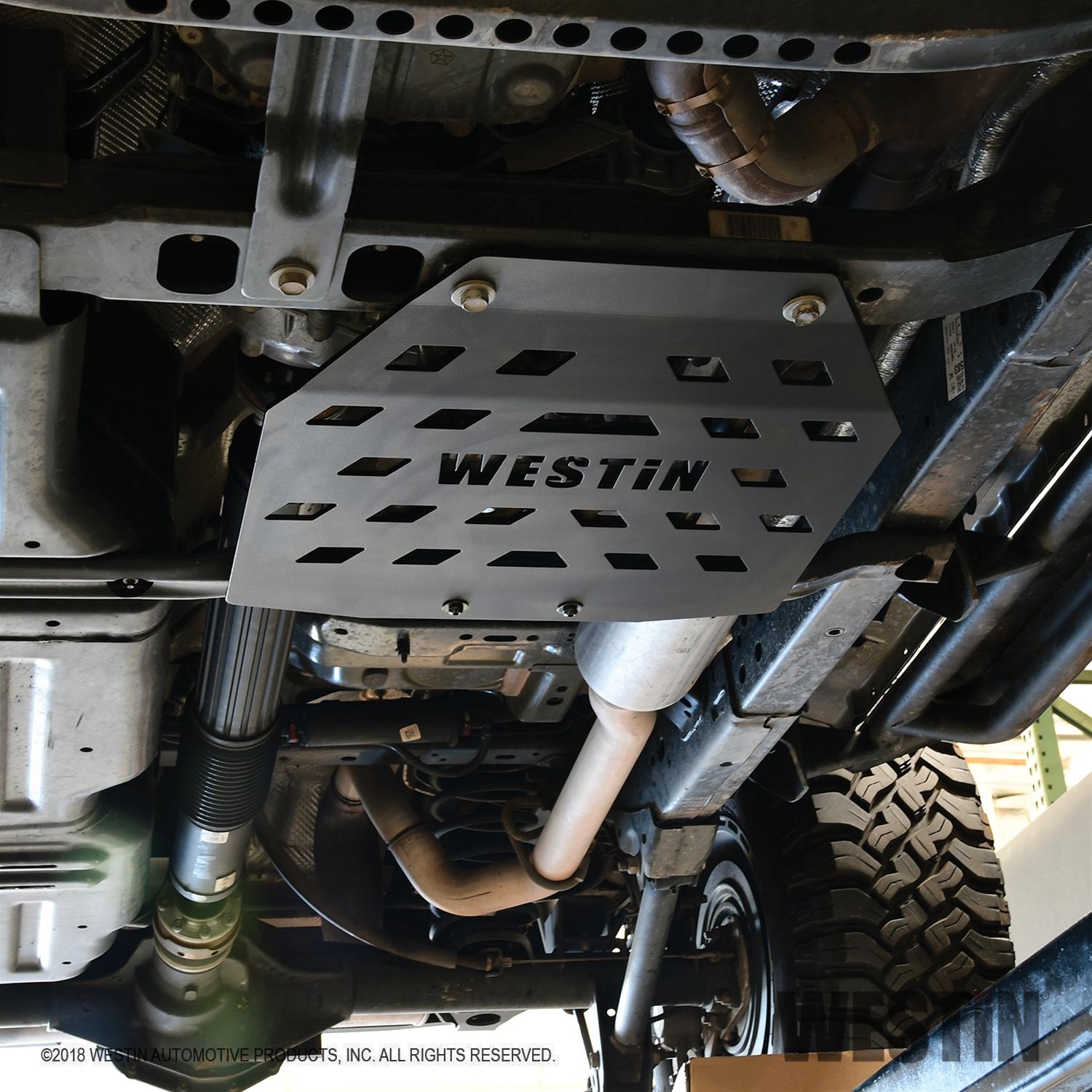 Westin/Snyper 18-21 Jeep Wrangler JL Transfer Case Skid Plate - Textured Black thumbnail 3