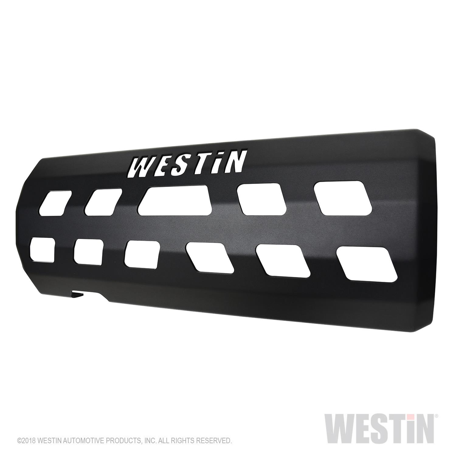 Westin 18-22 Jeep Wrangler JL (Excl. 4xe) Muffler Skid Plate - Tex. Blk thumbnail 2