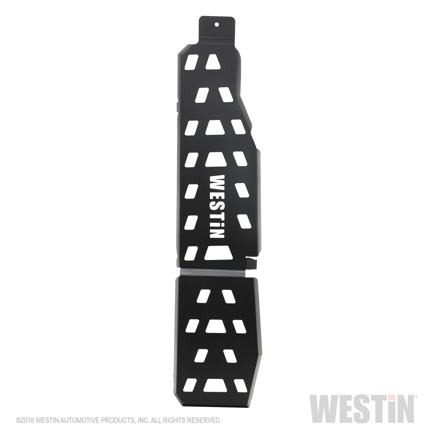 Westin 18-22 Jeep Wrangler JLU 4dr. (Excl. 4xe) Gas Tank Skid Plate - Tex. Blk thumbnail 4