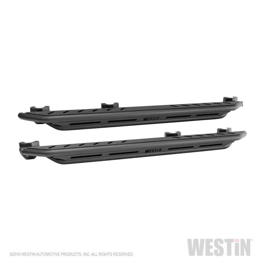 Westin/Snyper 2018+ Jeep Wrangler JL Unlimited 4DR Triple Tube Rock Rail Steps - Textured Black thumbnail 8