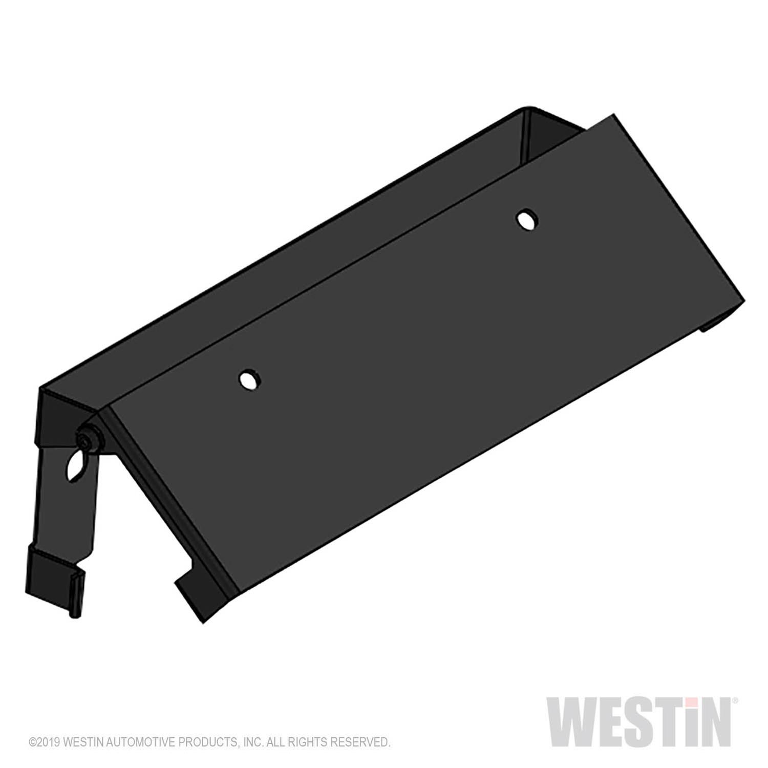 Westin Winch Mount License Plate Re-locator - Black thumbnail 3