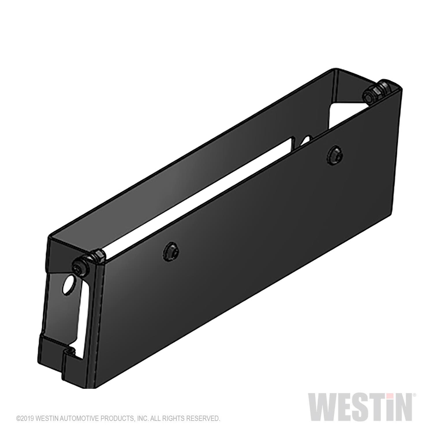 Westin Winch Mount License Plate Re-locator - Black thumbnail 2