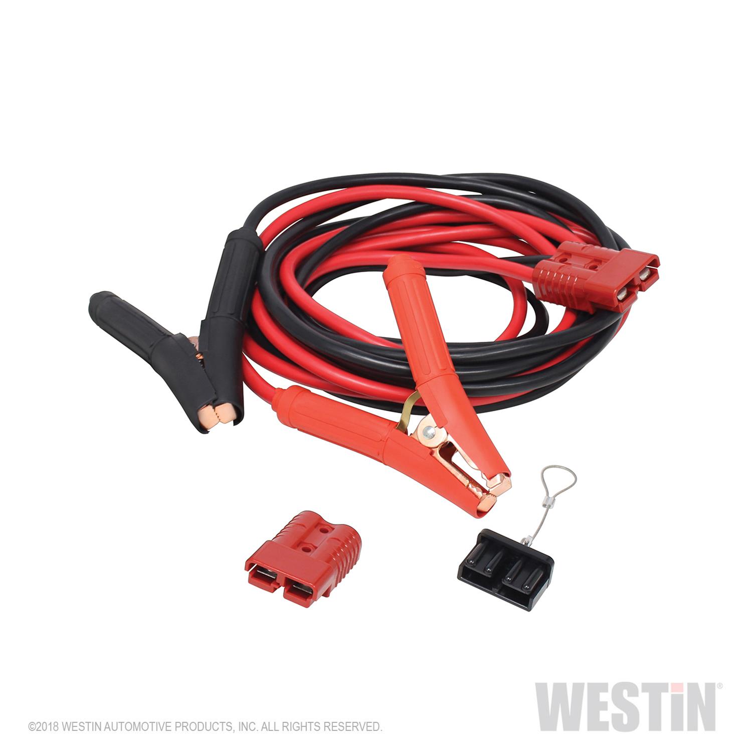 Westin Automotive Winch Wiring Kits 47-3534 Wiring, Harness with Insulator Plug, Quick Disconnect, with Wire Lanyard, Battery Power to Front or Rear, 2 Gauge Copper Wire, Each