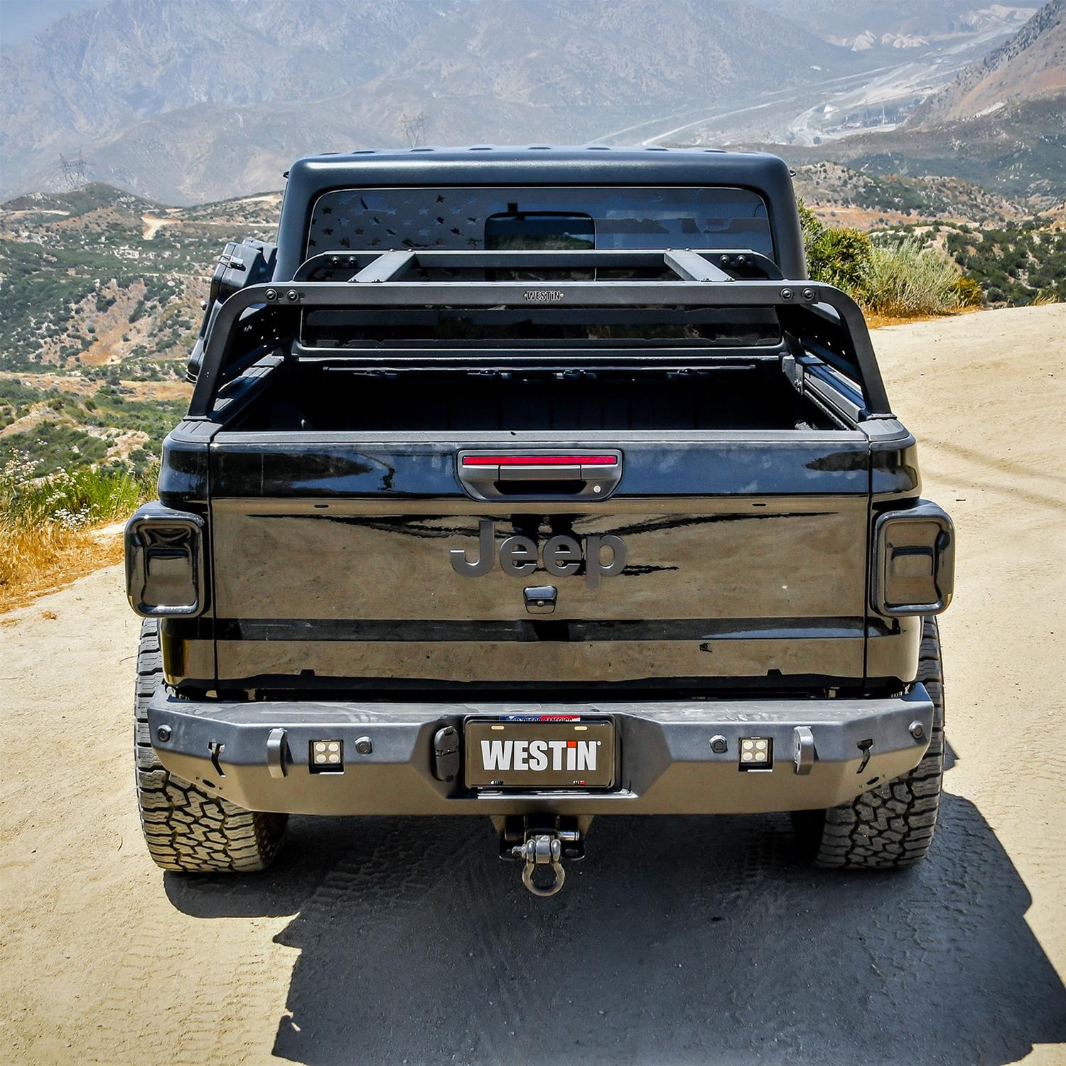 Westin 2021 Jeep Gladiator Overland Cargo Rack - Textured Black (1x wes51-20005, 1x wes51-30005) thumbnail 4