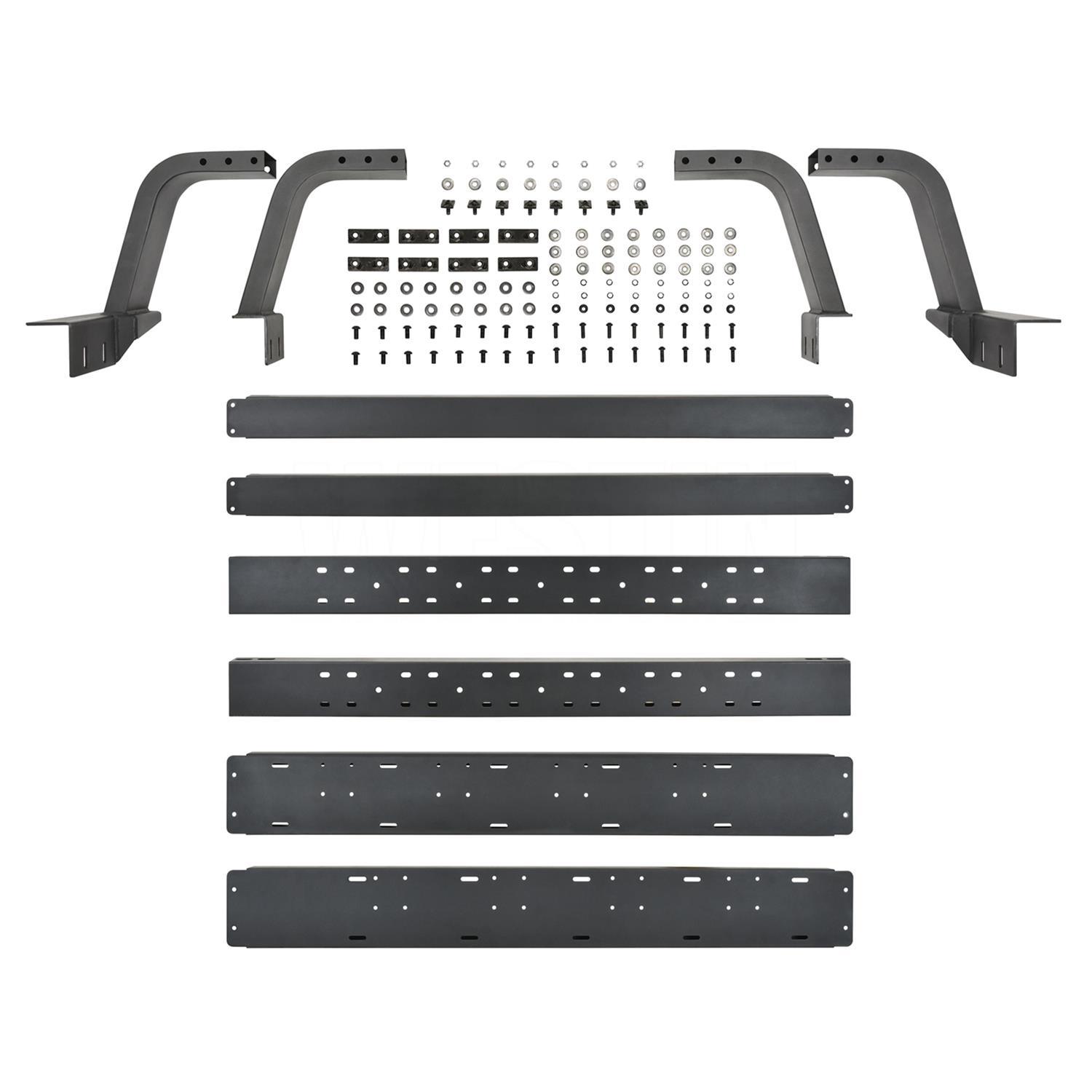 Westin 2021 Jeep Gladiator Overland Cargo Rack - Textured Black (1x wes51-20005, 1x wes51-30005) thumbnail 9