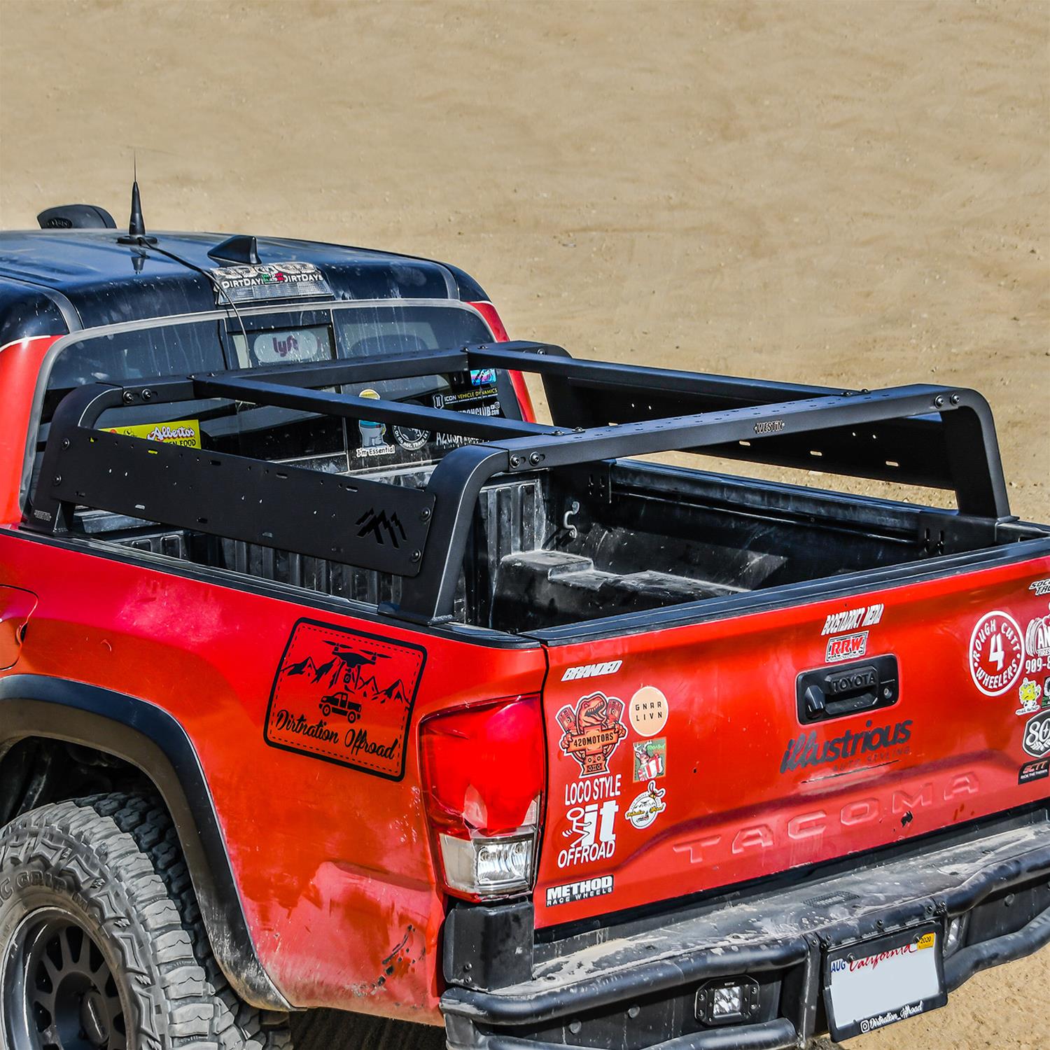 Westin 05-21 Toyota Tacoma 5ft Bed Overland Cargo Rack - Textured Black (1x wes51-20015, 1x wes51-30005) thumbnail 3