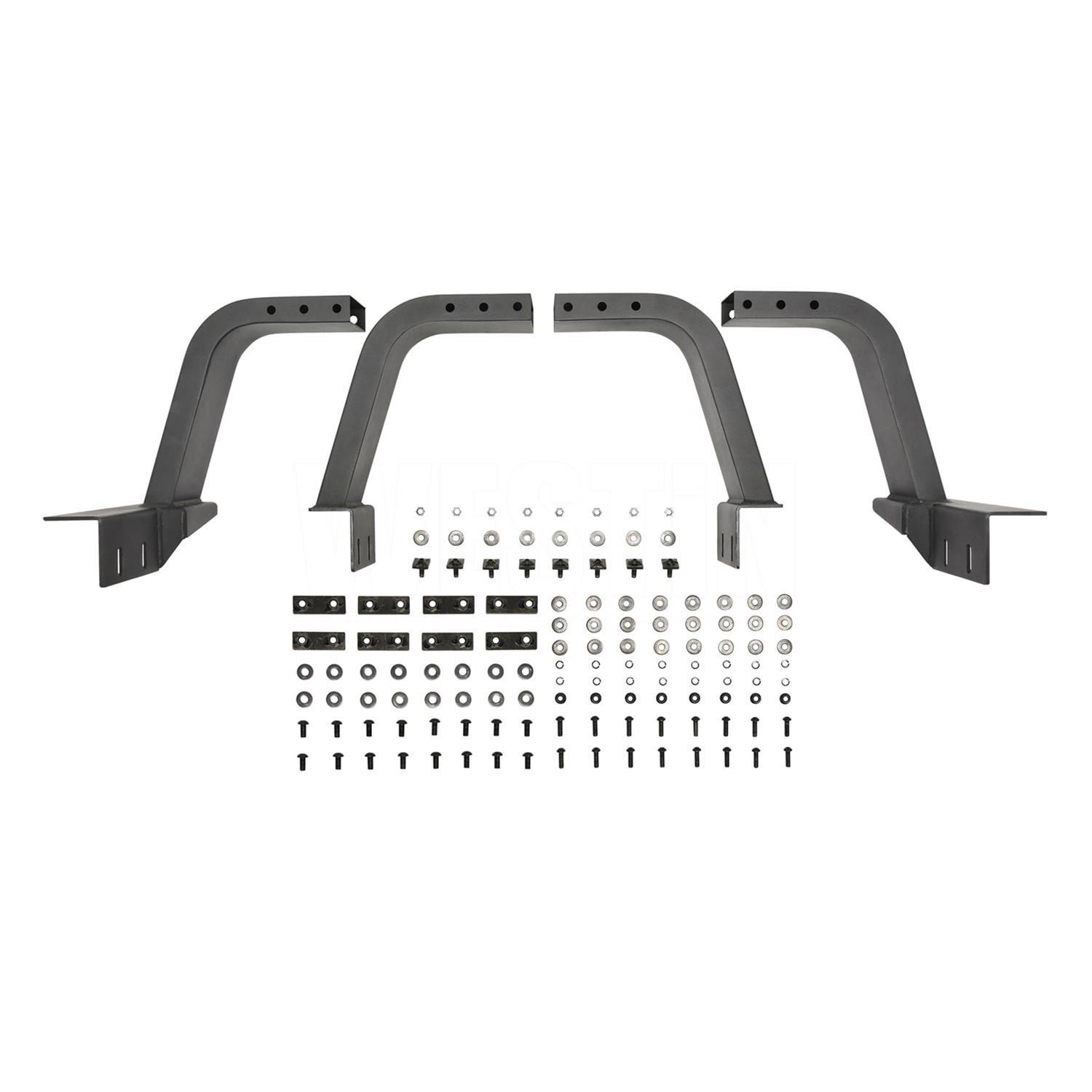 Westin 20-25 Jeep Gladiator Overland Cargo Rack Base - Textured Black