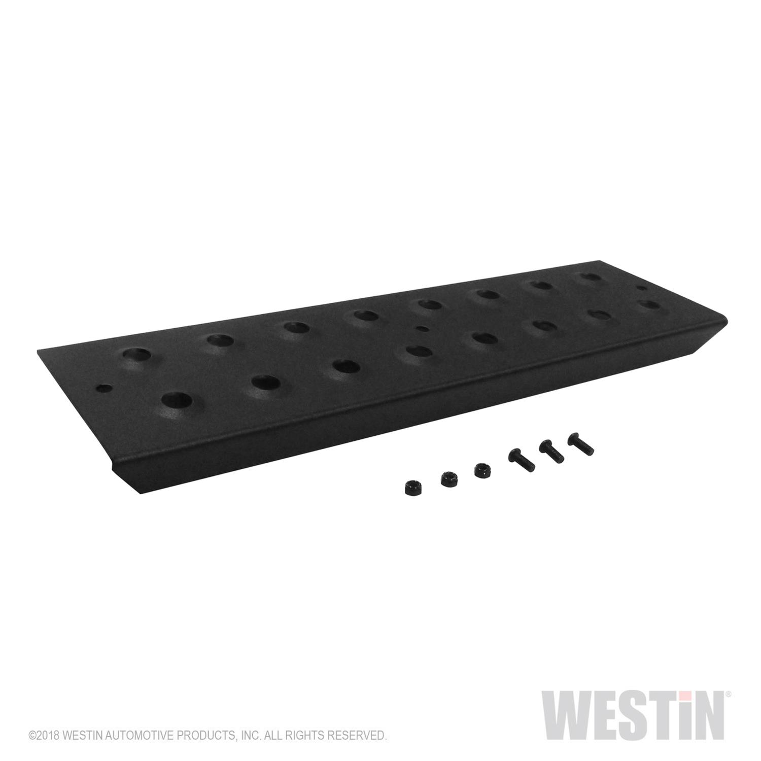 Westin Replacement service kit includes 15.5 inch die stamped step pad and fasteners - Black thumbnail 3