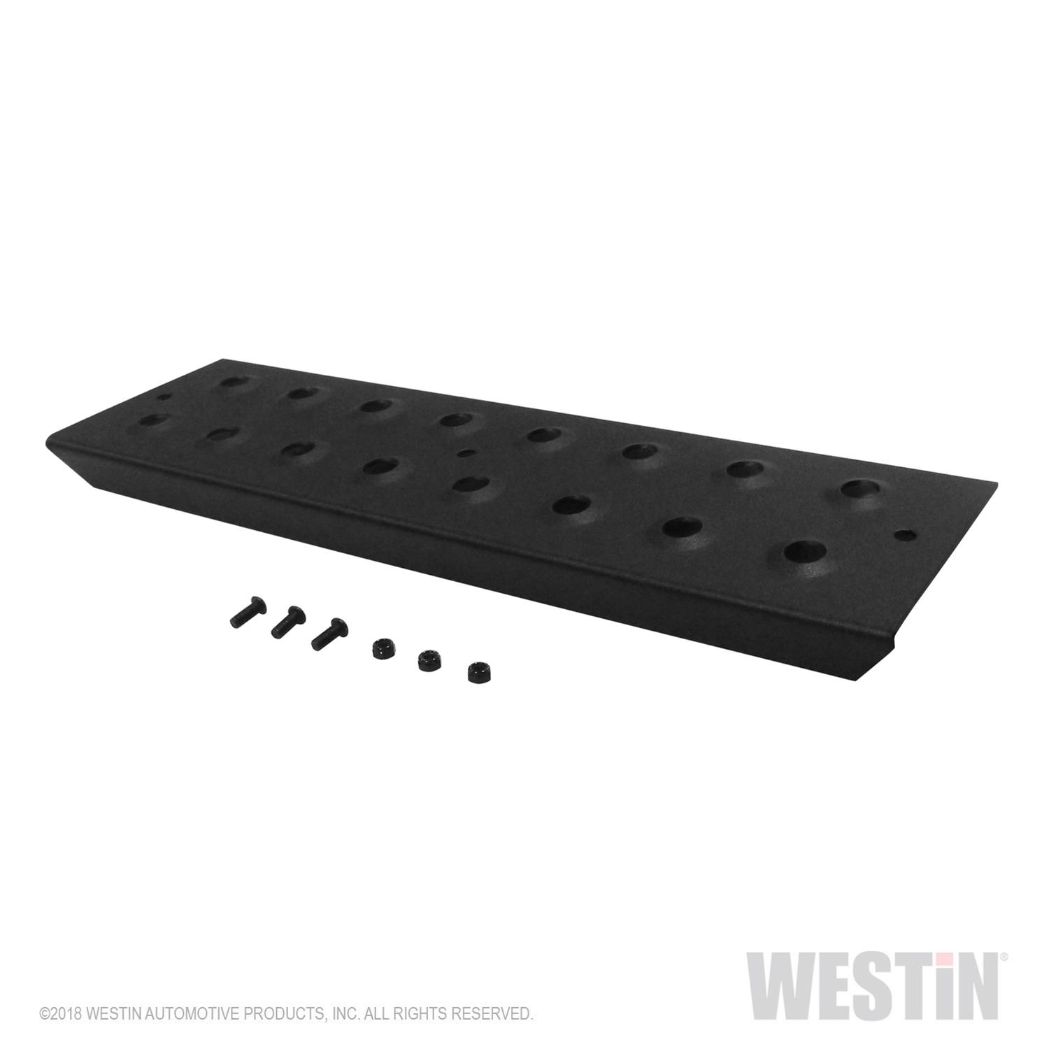 Westin Replacement service kit includes 15.5 inch die stamped step pad and fasteners - Black thumbnail 2