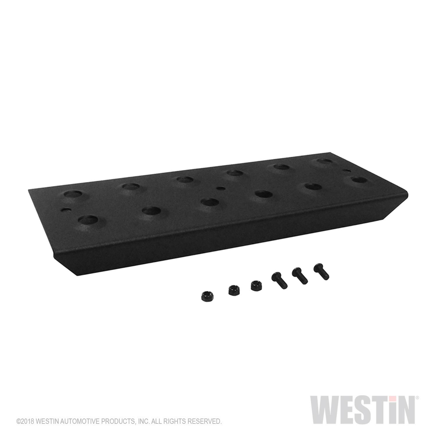 Westin Replacement service kit includes 11 inch die stamped step pad and fasteners - Black thumbnail 2