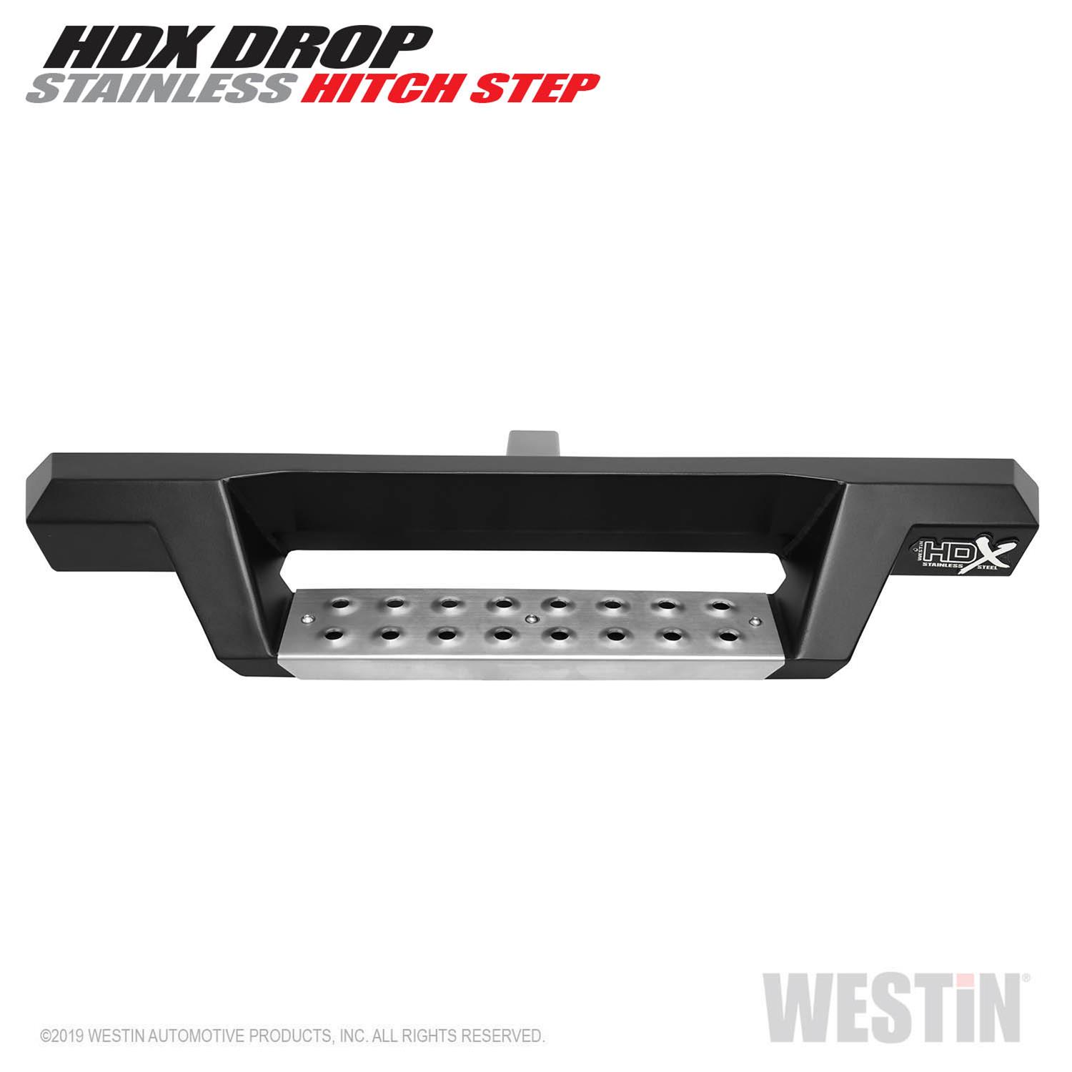 Westin HDX Stainless Drop Hitch Step 34in Step 2in Receiver - Textured Black thumbnail 4