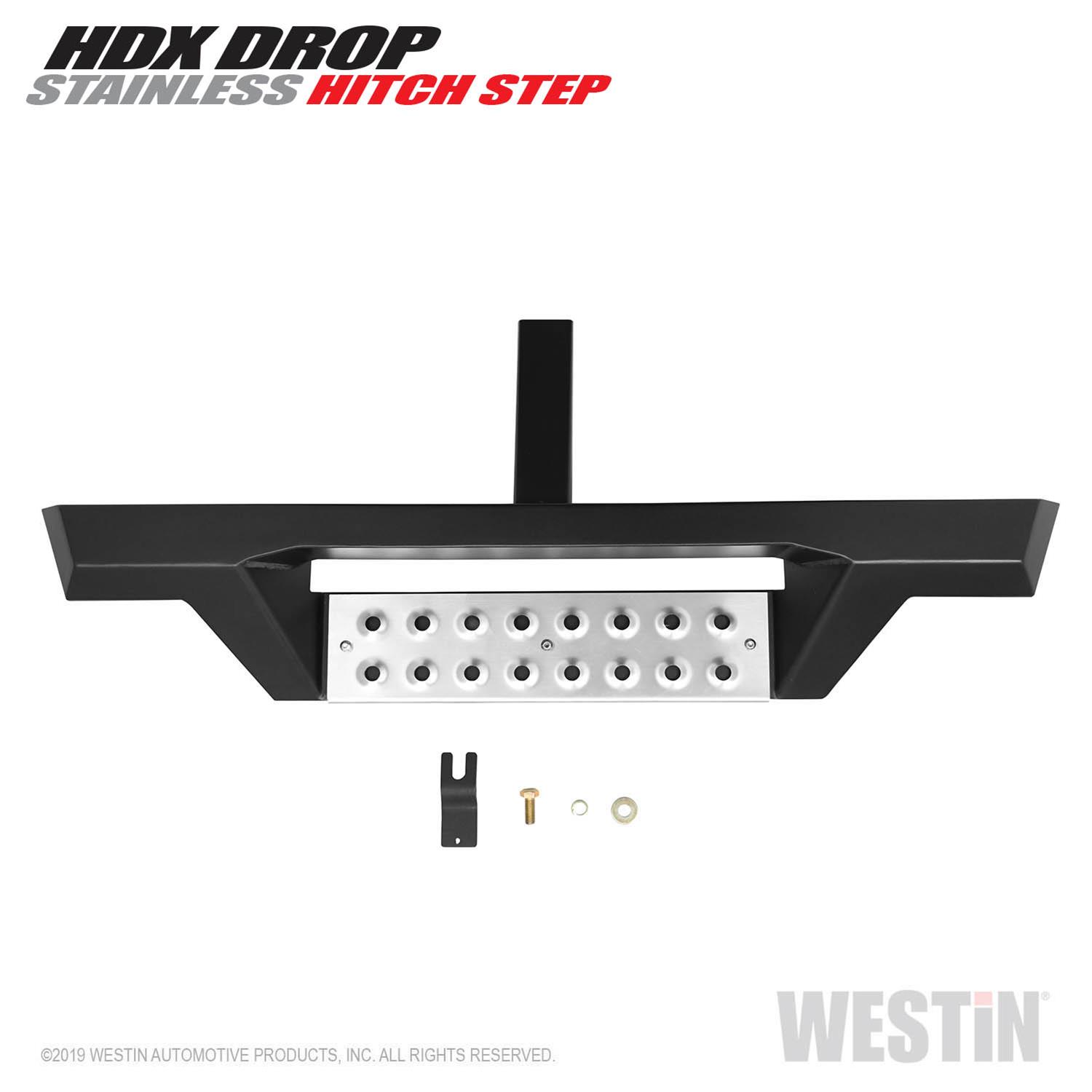 Westin HDX Stainless Drop Hitch Step 34in Step 2in Receiver - Textured Black thumbnail 5