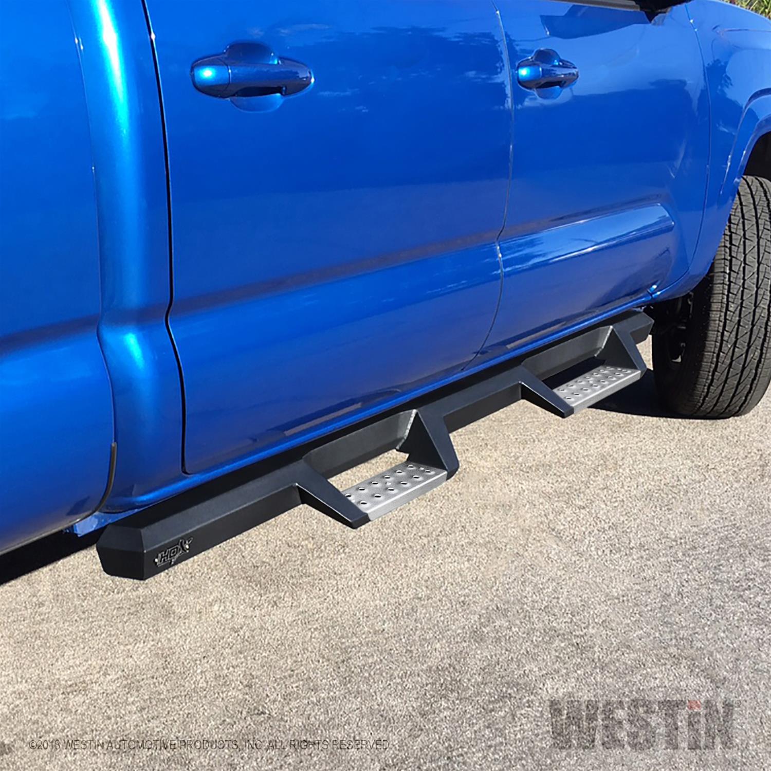 Westin 05-20 Toyota Tacoma Double Cab HDX Stainless Drop Nerf Step Bars - Textured Black thumbnail 3