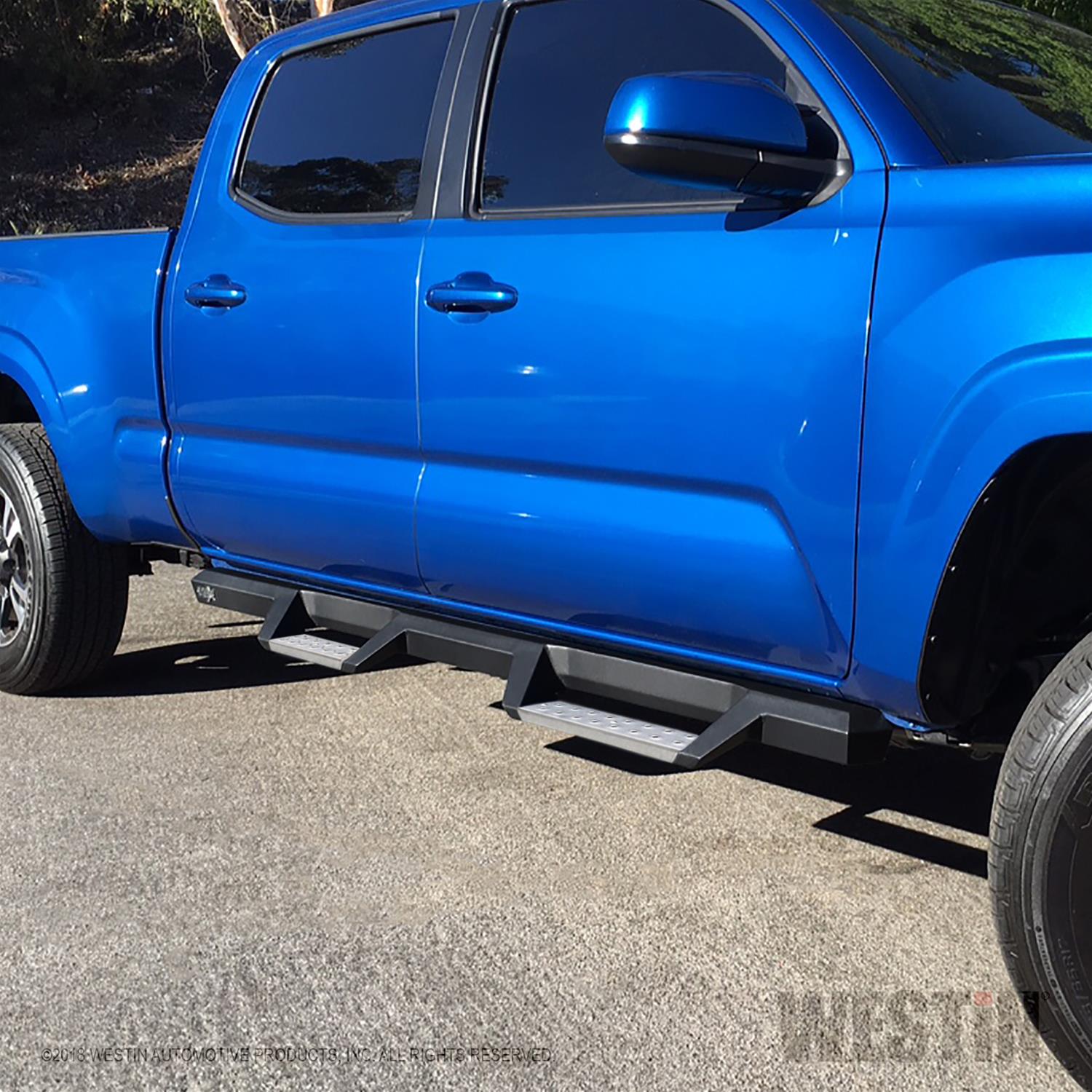 Westin 05-20 Toyota Tacoma Double Cab HDX Stainless Drop Nerf Step Bars - Textured Black thumbnail 2