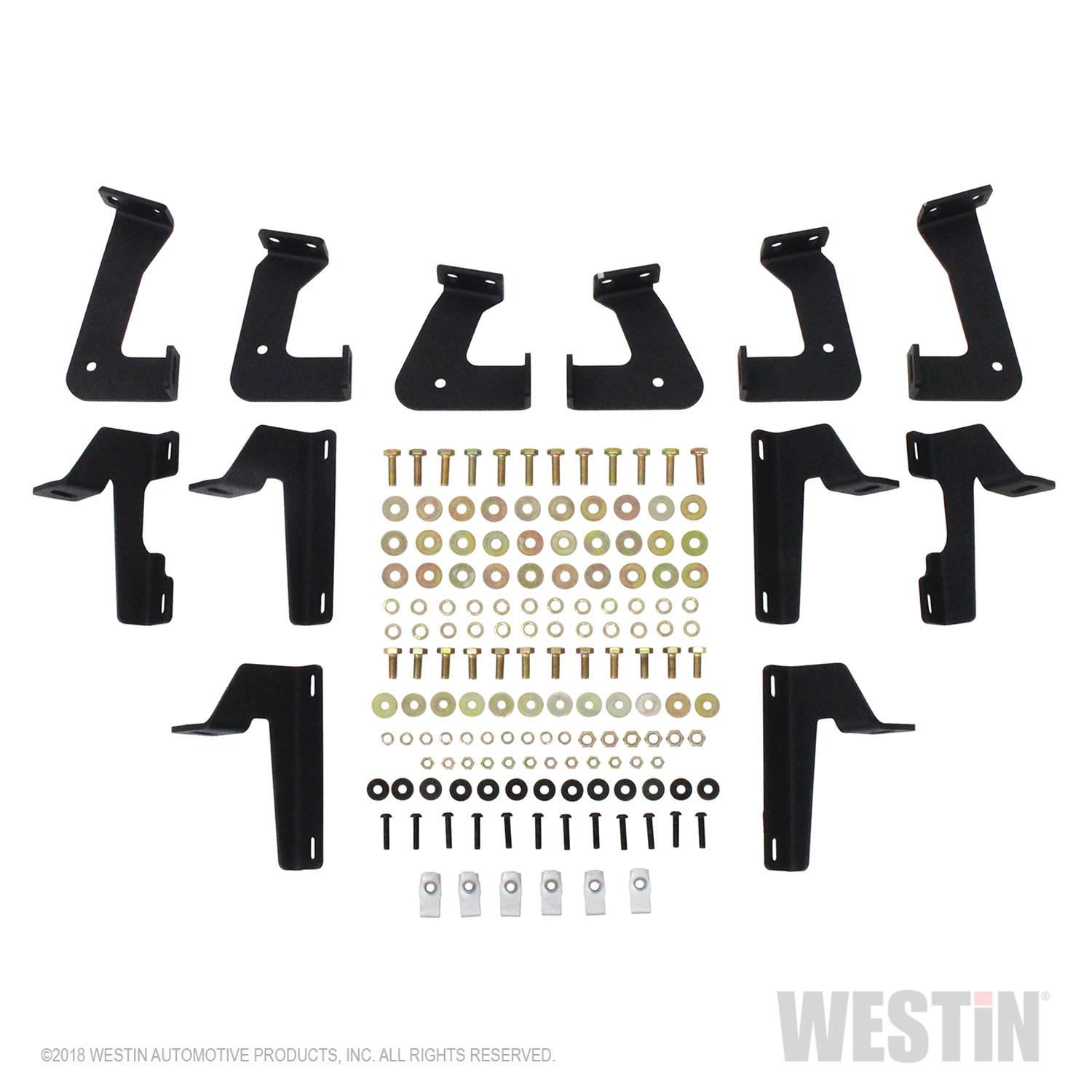 Westin 07-18 Jeep Wrangler JKU 4dr. HDX Stainless Drop Nerf Step Bars - Tex. Blk thumbnail 4