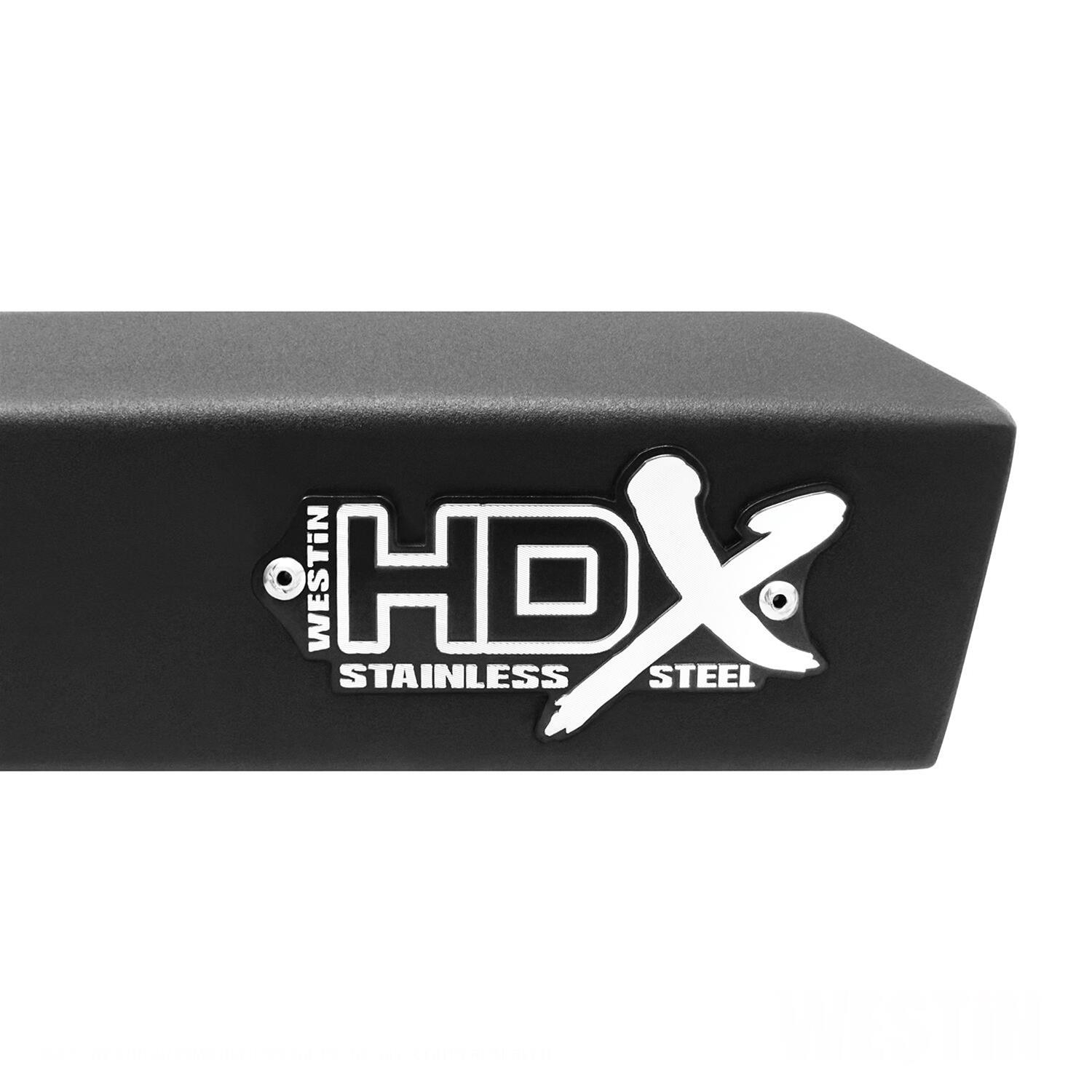 Westin 07-18 Jeep Wrangler JK 2dr. HDX Stainless Drop Nerf Step Bars - Tex. Blk thumbnail 8