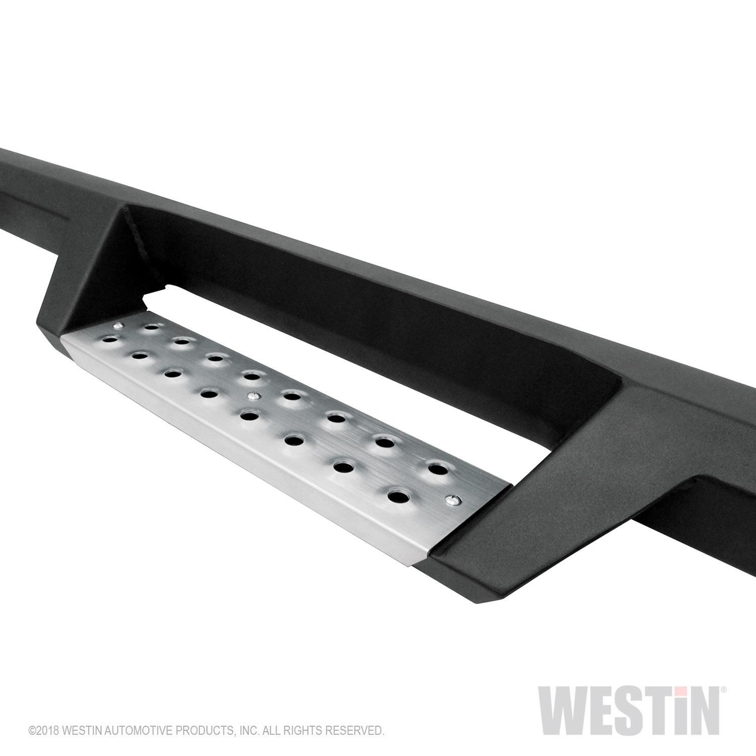 Westin 07-18 Jeep Wrangler JK 2dr. HDX Stainless Drop Nerf Step Bars - Tex. Blk thumbnail 9