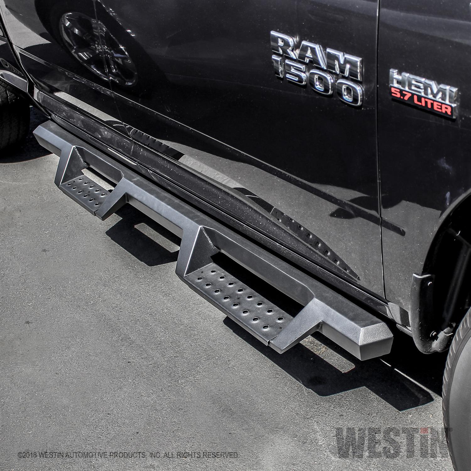 Westin/HDX 09-18 Dodge/Ram 1500 Quad Cab Drop Nerf Step Bars - Textured Black thumbnail 3