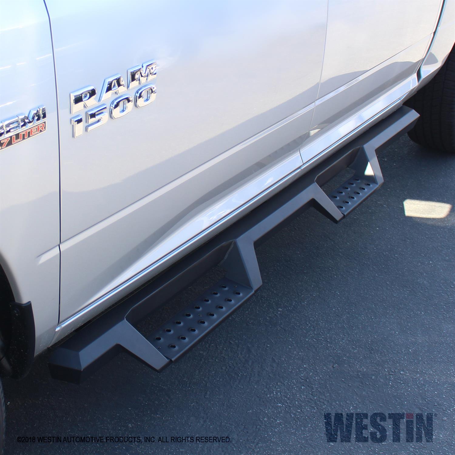 Westin/HDX 09-18 Dodge/Ram 1500 Crew Cab / 25/3500 Crew Drop Nerf Step Bars - Textured Black thumbnail 5