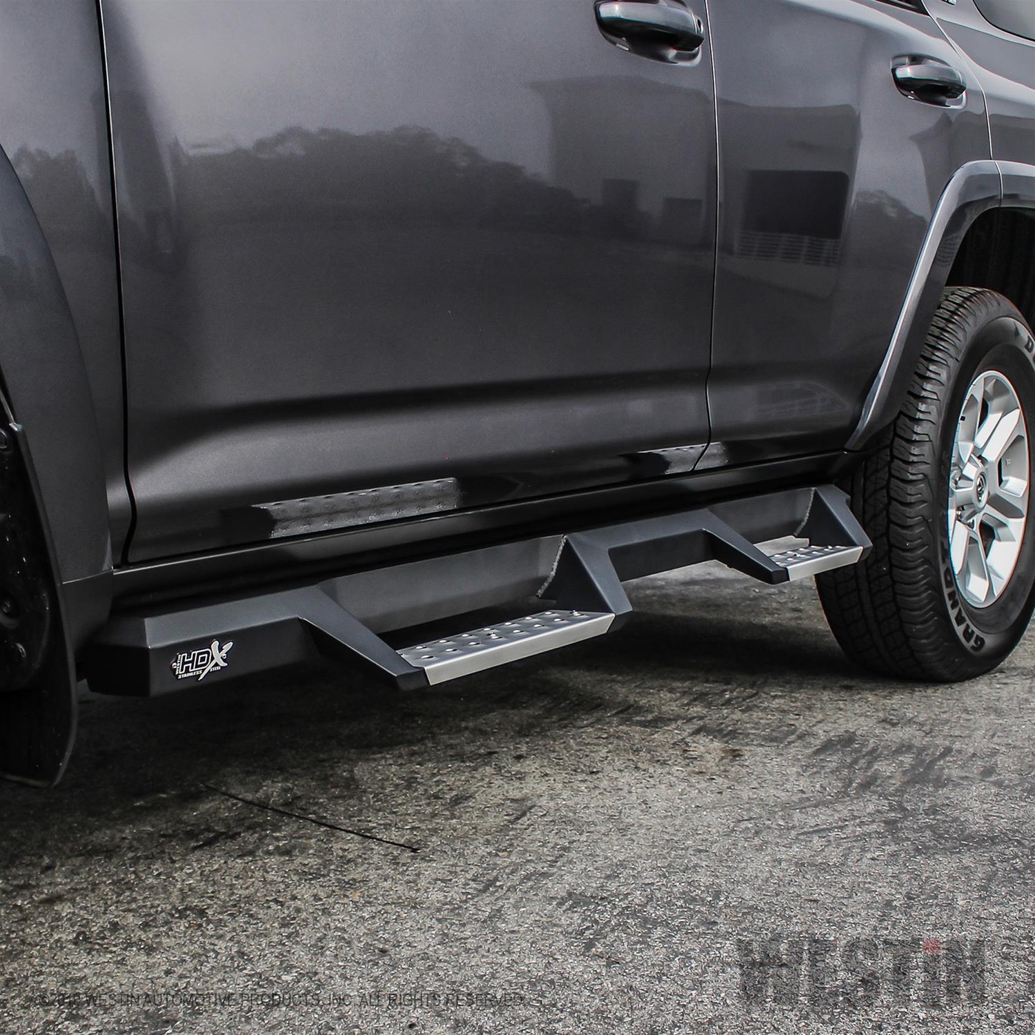 Westin 10-17 Toyota 4Runner Trail Edition (Excl. Ltd) HDX Stainless Drop Nerf Step Bars - Tex. Blk thumbnail 5
