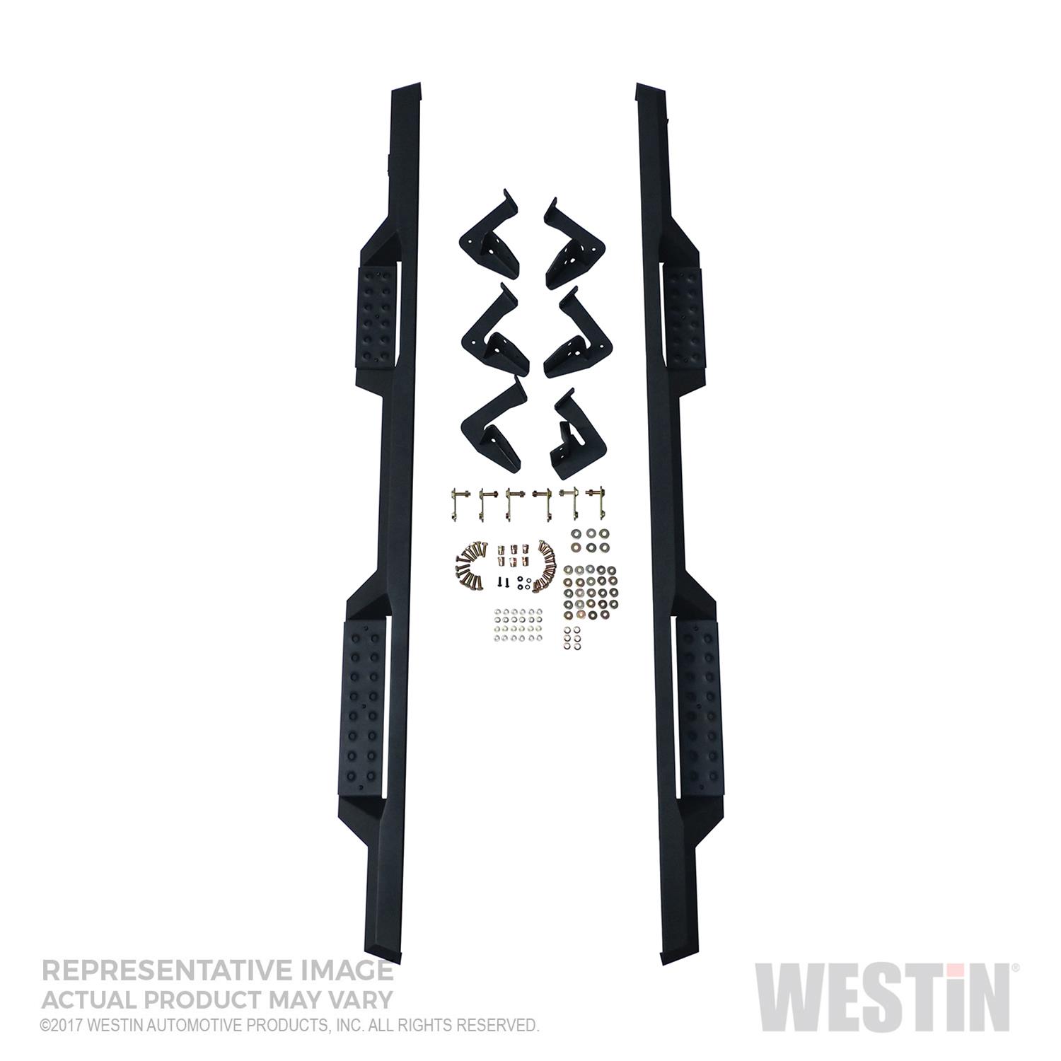 Westin/HDX 17-18 Ford F-150 SuperCab Drop Nerf Step Bars - Textured Black thumbnail 9