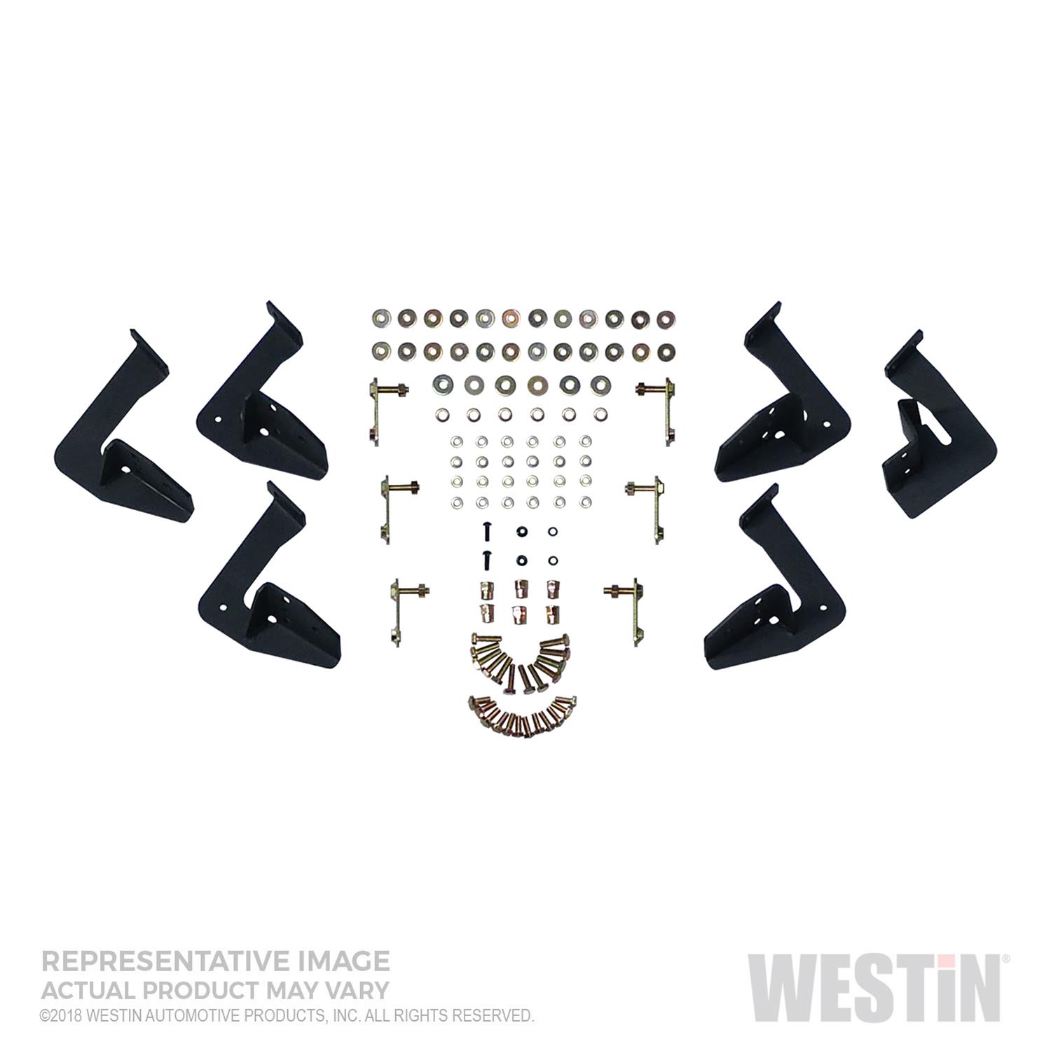 Westin/HDX Stainless 15-18 Ford F-150 SC/17-18 F-250/F-350 CC Drop Nerf Step Bars - Textured Black thumbnail 7