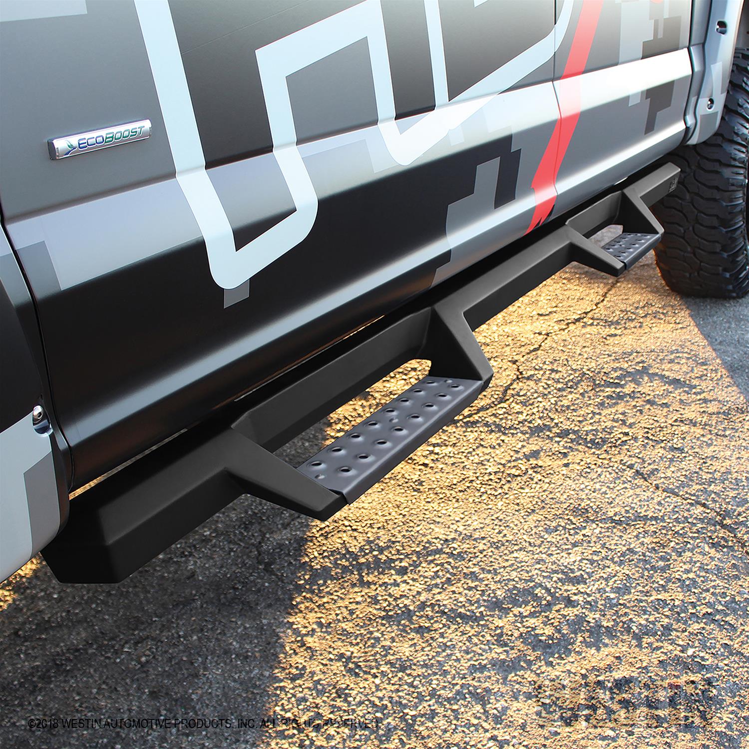 Westin/HDX Stainless 15-18 Ford F-150 SC/17-18 F-250/F-350 CC Drop Nerf Step Bars - Textured Black thumbnail 2