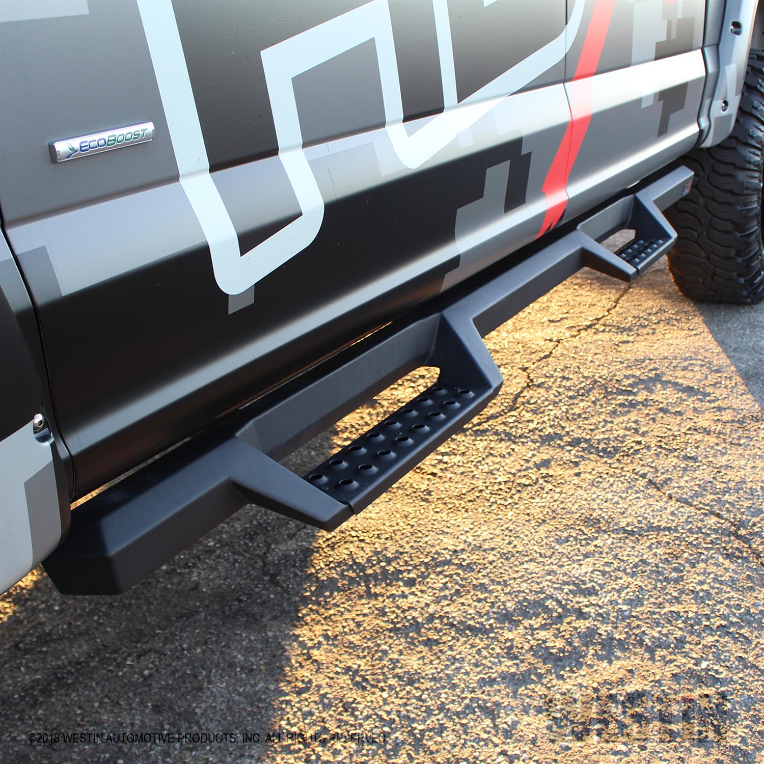 Westin/HDX 17-18 Ford F-150 SuperCrew Drop Nerf Step Bars - Textured Black thumbnail 2