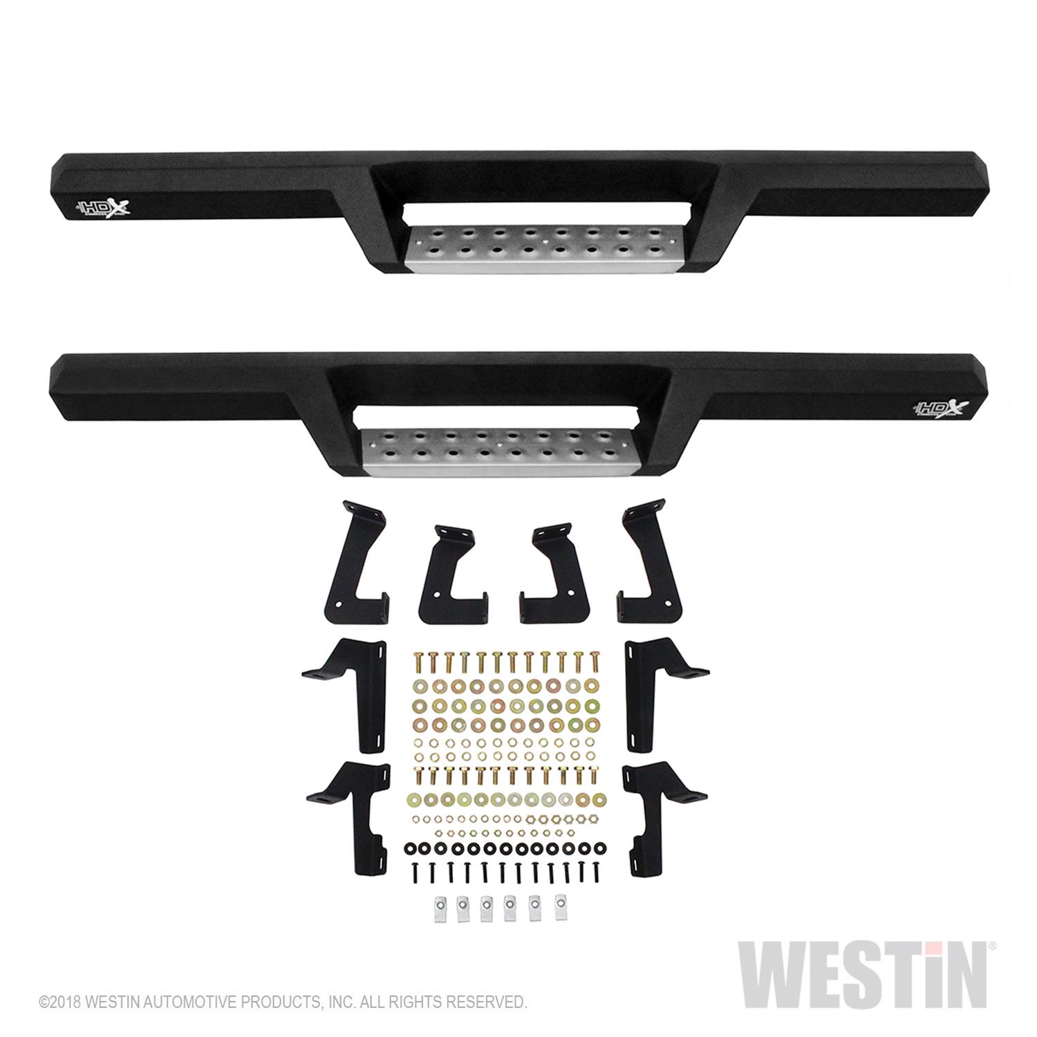 Westin HDX Drop Steps for 2018-2025 WRANGLER - 56-140552 Nerf/Step Bar, Step, Stainless Steel, Black Textured, Jeep, Pair thumbnail 5