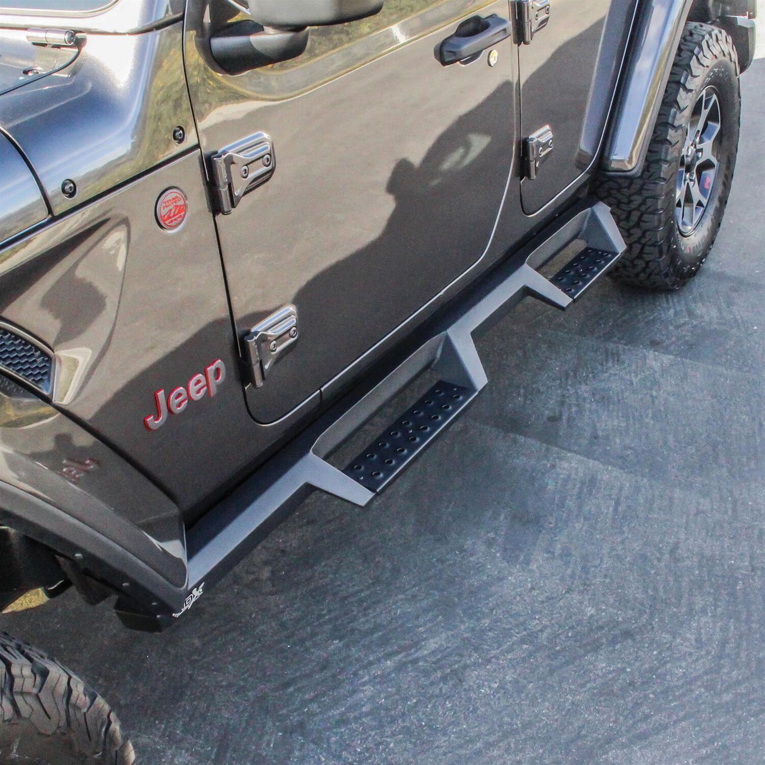 Westin 18-20 Jeep Wrangler JL Unlimited 4DR HDX Drop Nerf Step Bars - Textured Black thumbnail 3