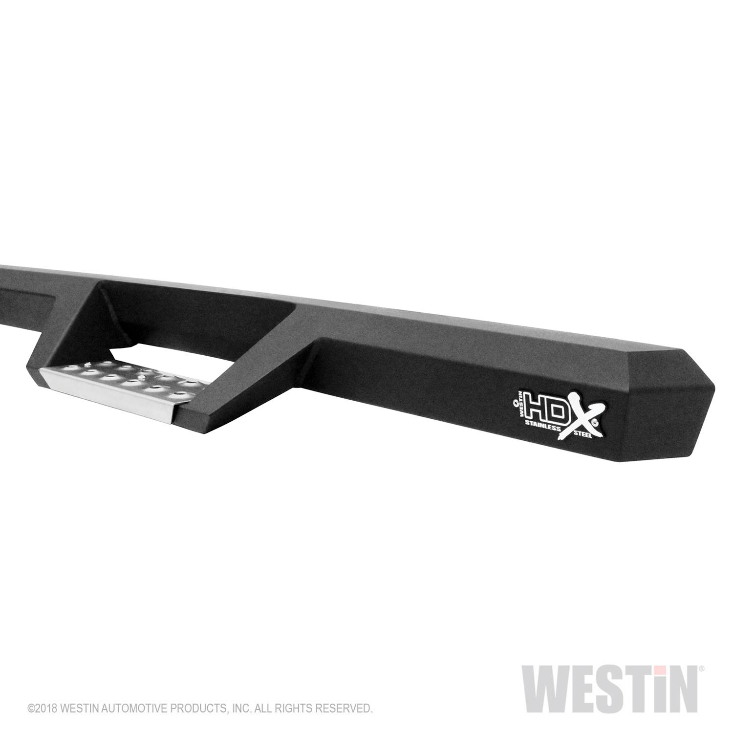 Westin 19-22 RAM 1500 Quad Cab (Excl. Classic) HDX Stainless Drop Nerf Step Bars - Tex. Blk thumbnail 6