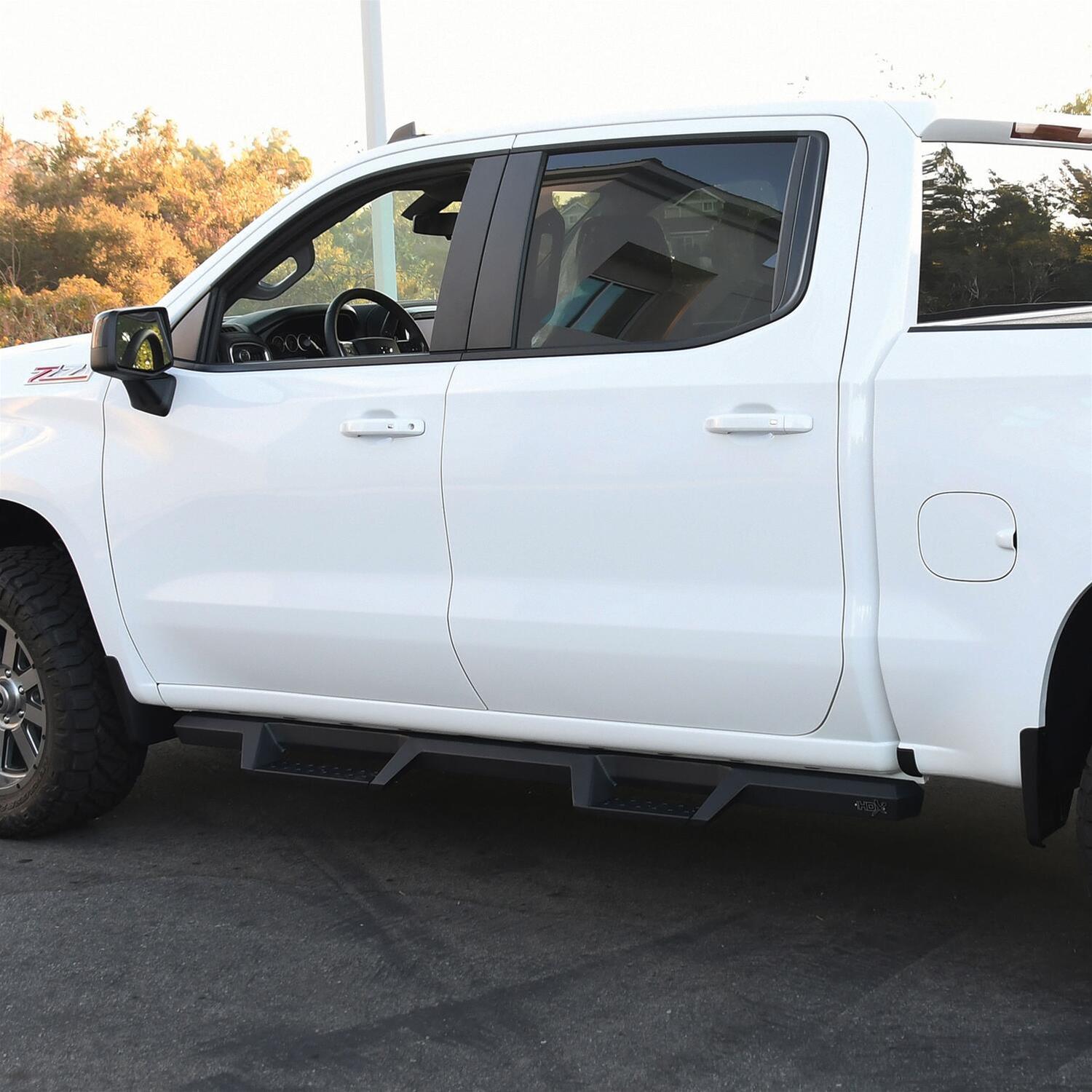 Westin 2019 Chevrolet Silverado / GMC Sierra 1500 Crew Cab Drop Nerf Step Bars - Textured Black thumbnail 9