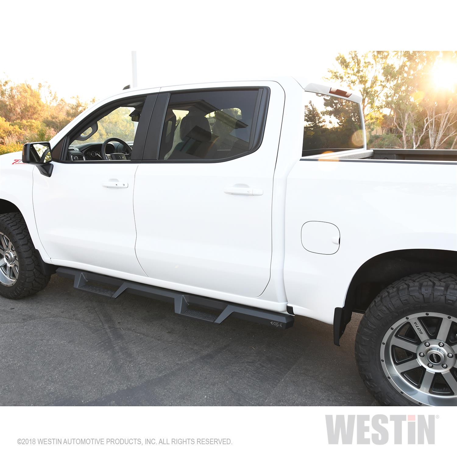 Westin 2019 Chevrolet Silverado / GMC Sierra 1500 Crew Cab Drop Nerf Step Bars - Textured Black thumbnail 8