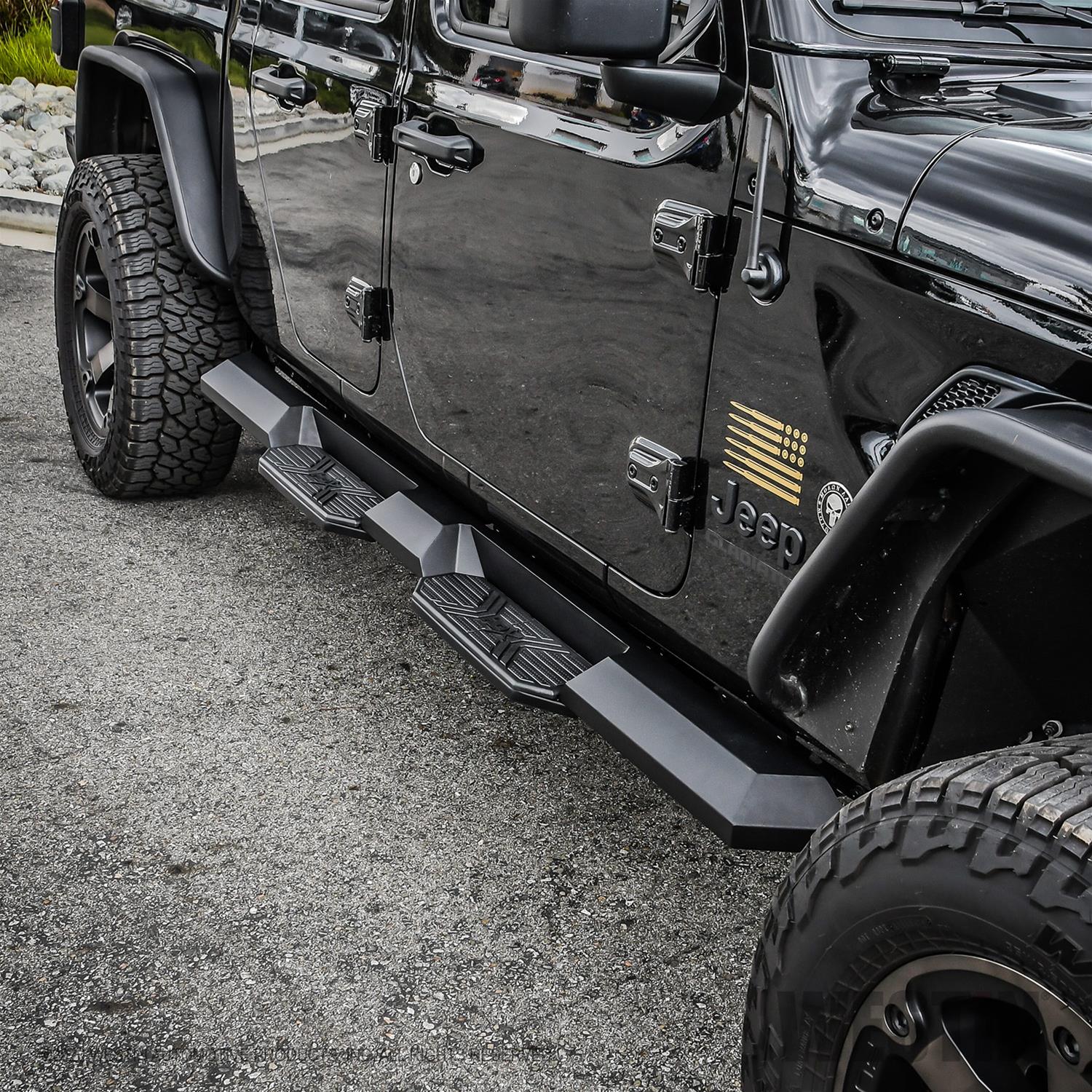 Westin 2020 Jeep Gladiator HDX Xtreme Nerf Step Bars - Textured Black thumbnail 3