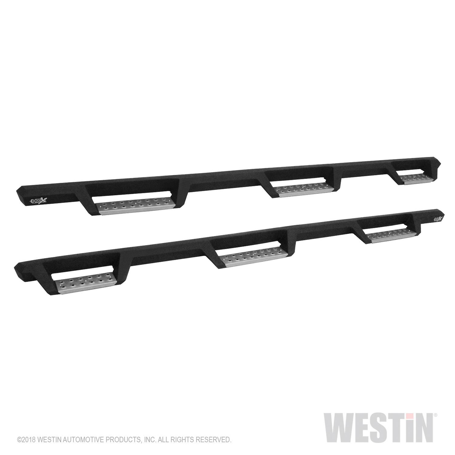 Westin 19-23 1500 Classic CC / 10-23 2500/3500 CC 6.5ft. HDX SS Drop W2W Nerf Step Bars - Tex. Blk thumbnail 7