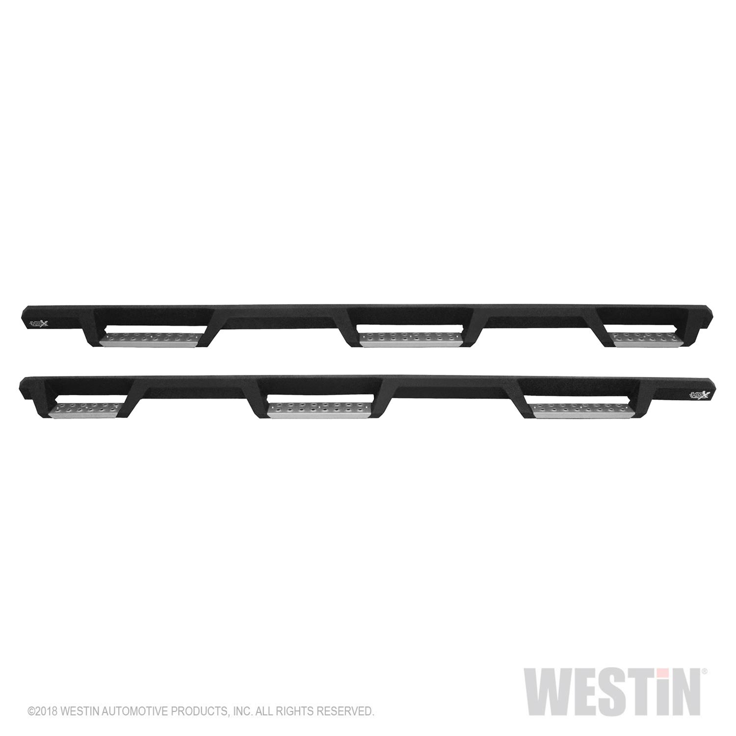 Westin/HDX 10-18 Ram 2500/3500 Crew Cab (8ft Bed) Drop Wheel to Wheel Nerf Step Bars - Txt Black thumbnail 8