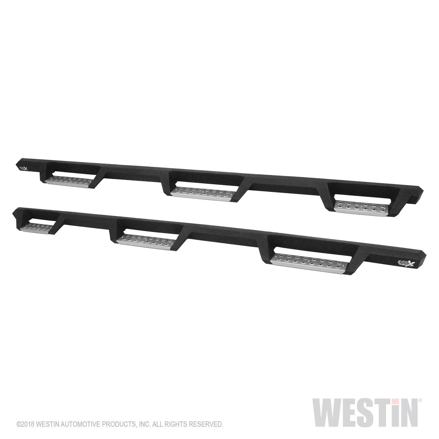 Westin/HDX 10-18 Ram 2500/3500 Crew Cab (8ft Bed) Drop Wheel to Wheel Nerf Step Bars - Txt Black thumbnail 7