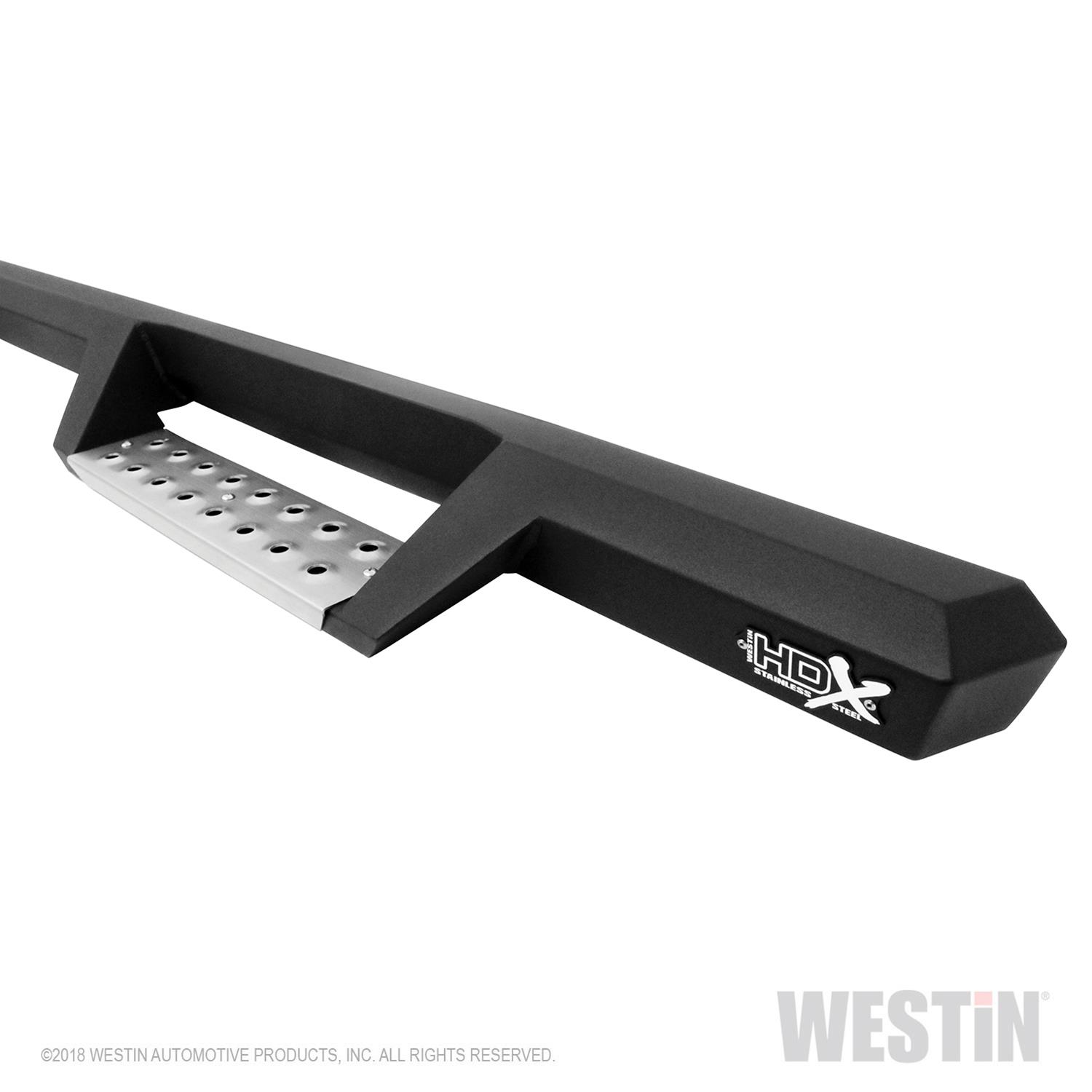Westin/HDX 10-18 Ram 2500/3500 Crew Cab (8ft Bed) Drop Wheel to Wheel Nerf Step Bars - Txt Black thumbnail 4