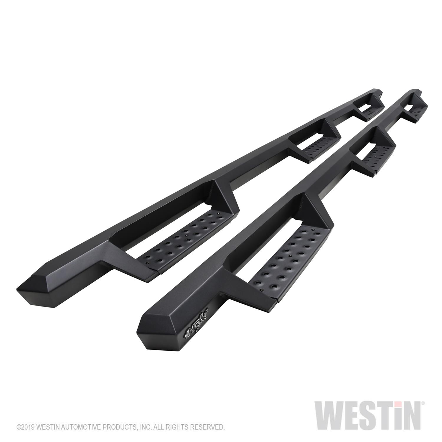 Westin/HDX 19-20 Ram 2500/3500 Crew Cab (8ft Bed) Drop Wheel to Wheel Nerf Step Bars - Txt Black thumbnail 6