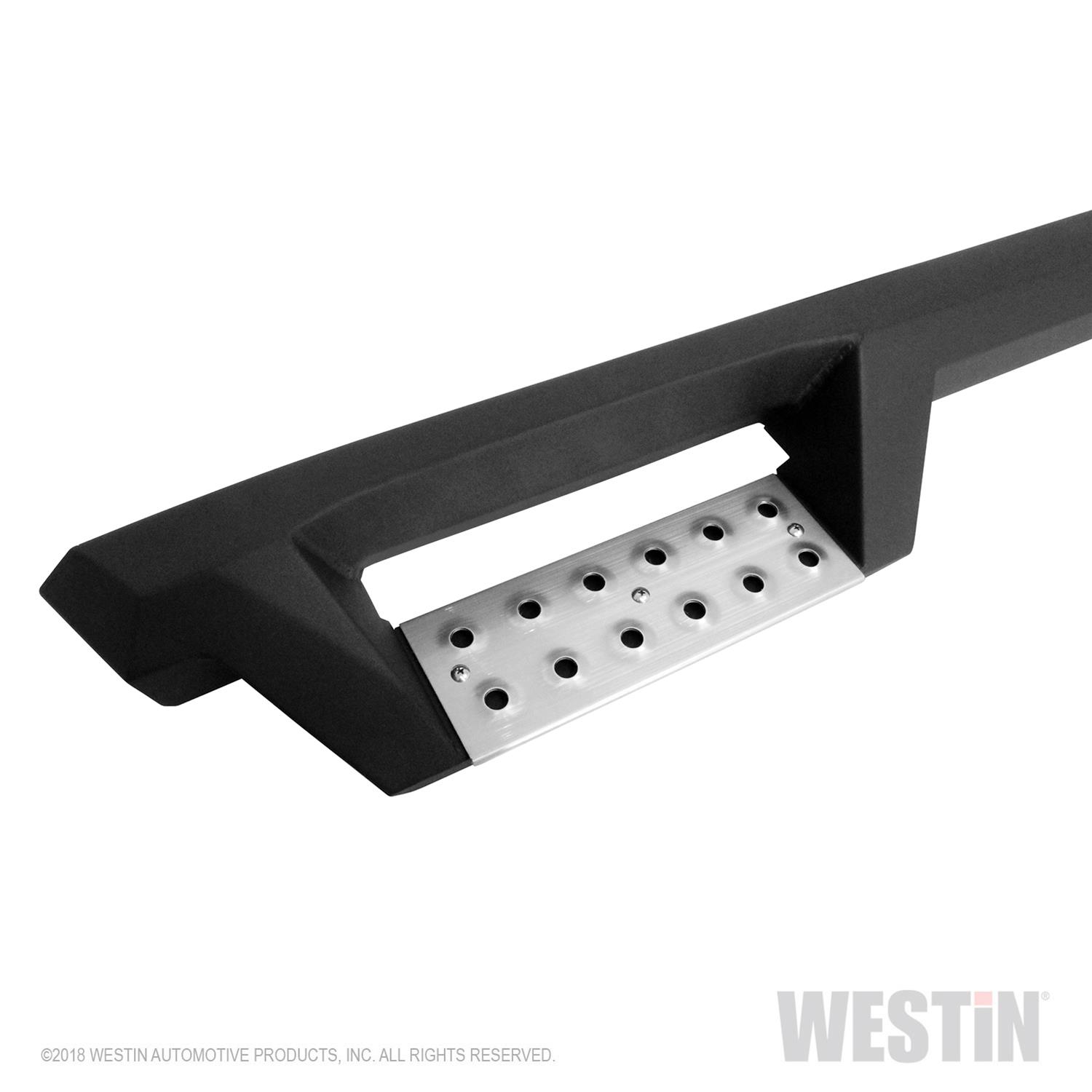 Westin/HDX 07-19 Chevrolet Silverado 2500 8ft Drop Wheel to Wheel Nerf Step Bars - Textured Black thumbnail 3