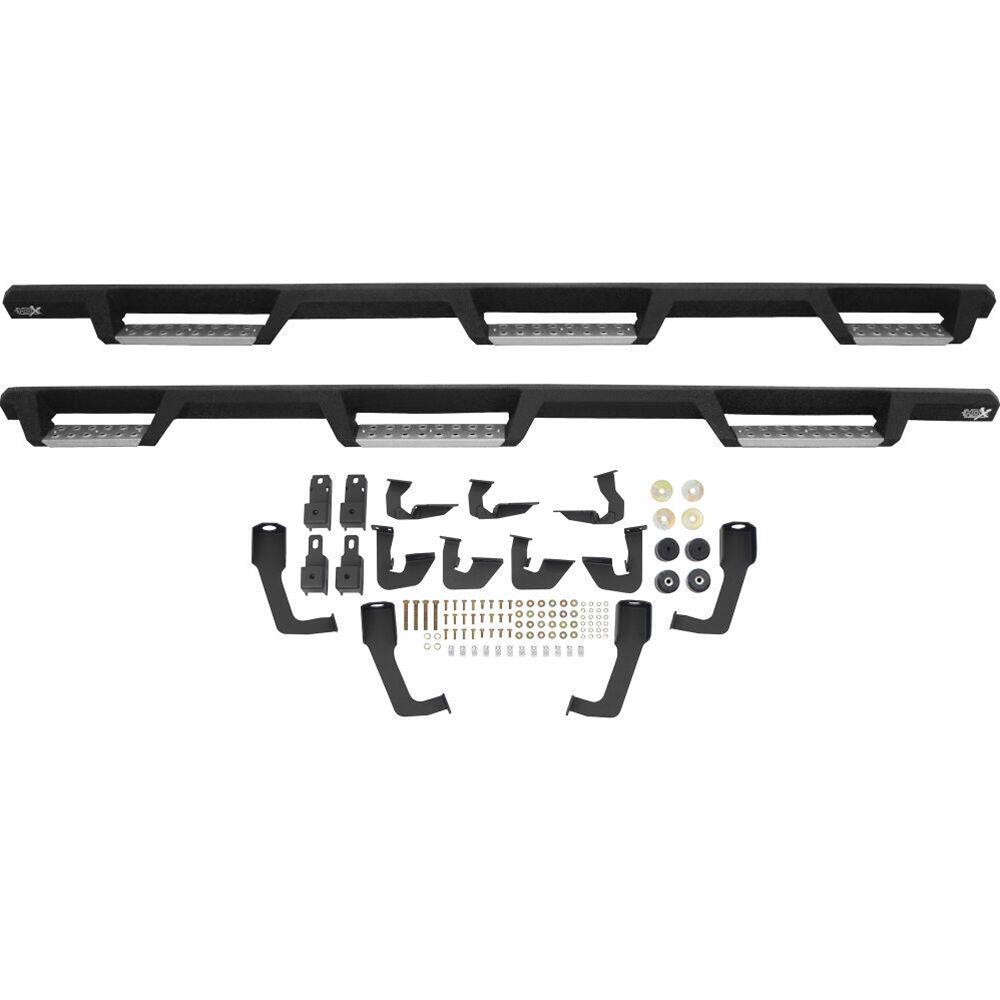Westin/HDX 07-19 Chevrolet Silverado 2500 8ft Drop Wheel to Wheel Nerf Step Bars - Textured Black thumbnail 9