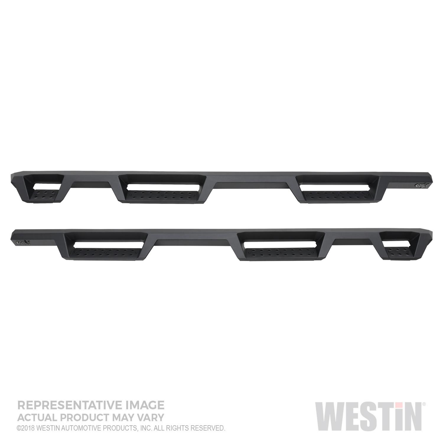 Westin 19-22 GMC Sierra 1500 CC 6.5ft Bed (Excl. 2019 Ltd/LD) HDX Drop W2W Nerf Step Bars - Tex. Blk thumbnail 5