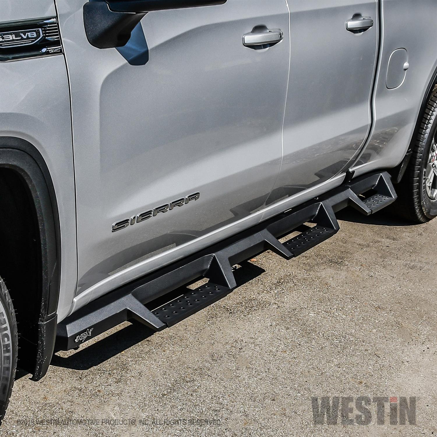 Westin 19-20 GM 1500 DC 6.5ft bed (Excludes LD/Limited) HDX Drop W2W Nerf Step Bars - Textured Black thumbnail 3