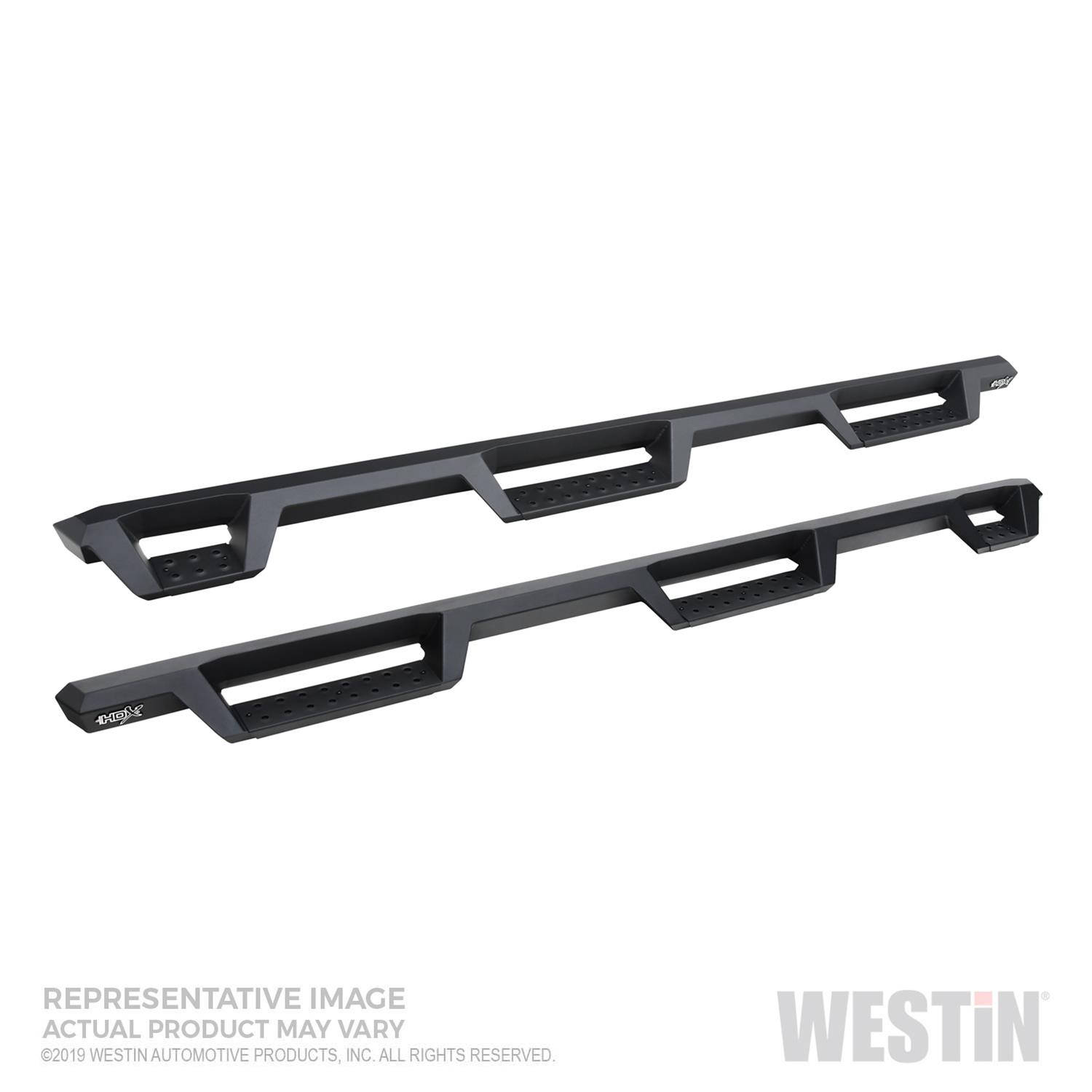 Westin 19-20 GM 1500 DC 6.5ft bed (Excludes LD/Limited) HDX Drop W2W Nerf Step Bars - Textured Black thumbnail 6