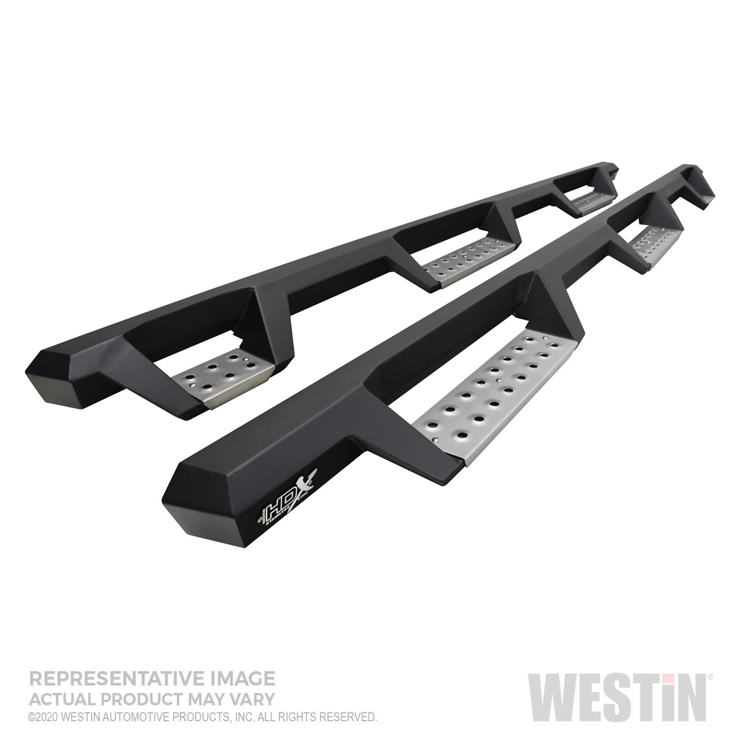 Westin 2020 Chevy Silverado 2500/3500 HDX Stainless Drop W2W Nerf Step Bars - Textured Black thumbnail 7