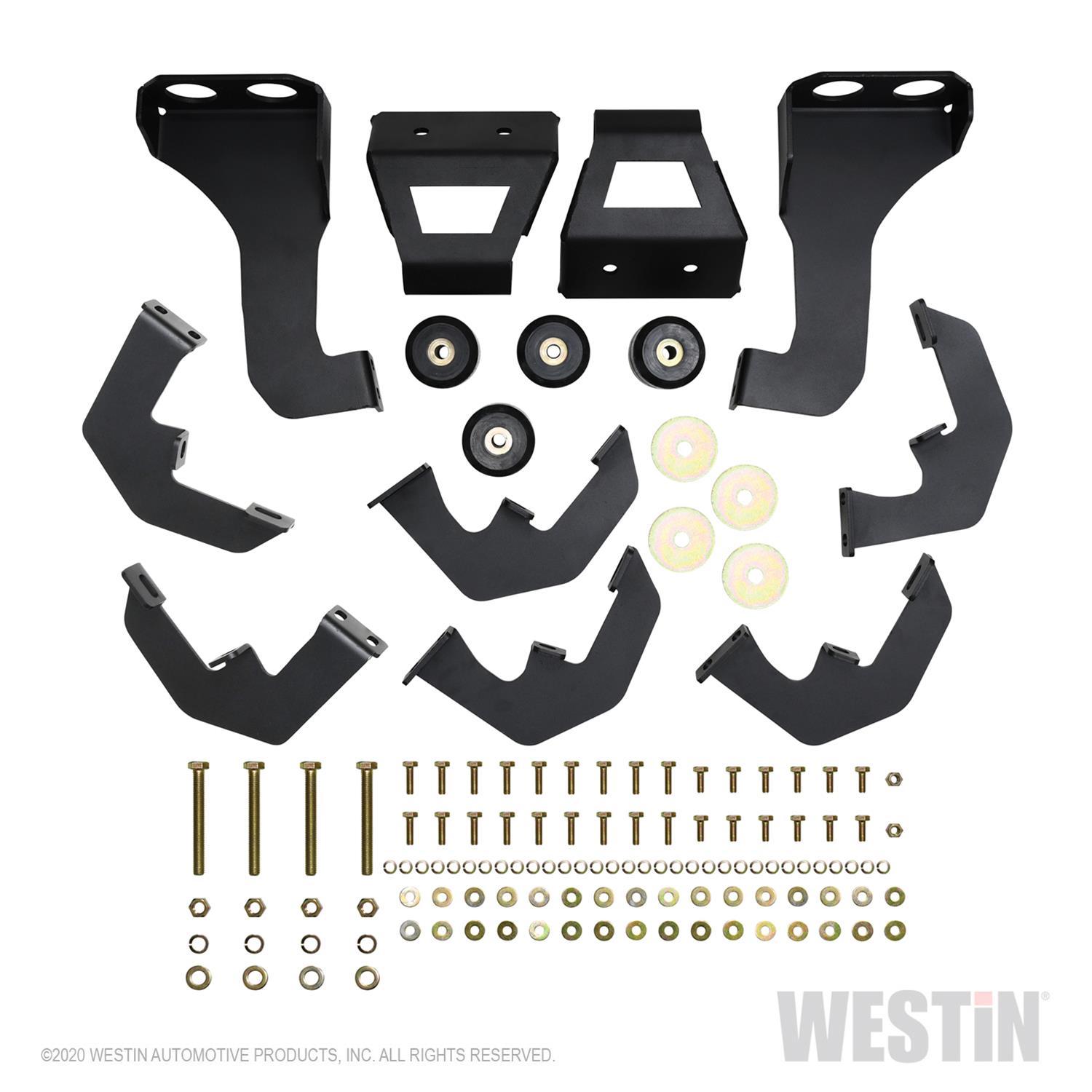 Westin 2020 Chevy Silverado 2500/3500 HDX Drop W2W Nerf Step Bars - Textured Black thumbnail 2