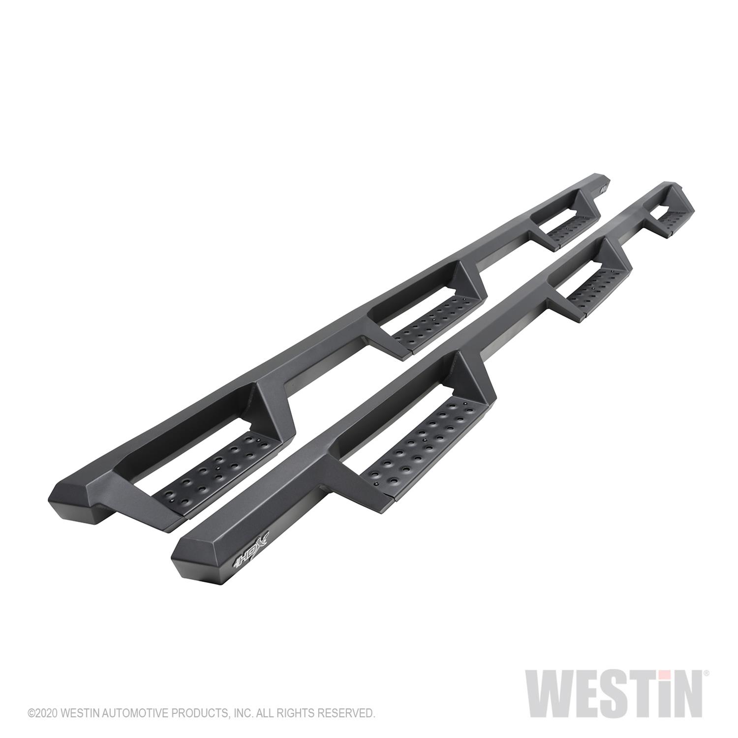 Westin 2020 Chevy Silverado 2500/3500 Crew Cab (6.5ft Bed) HDX W2W Nerf Step Bars - Textured Black thumbnail 9